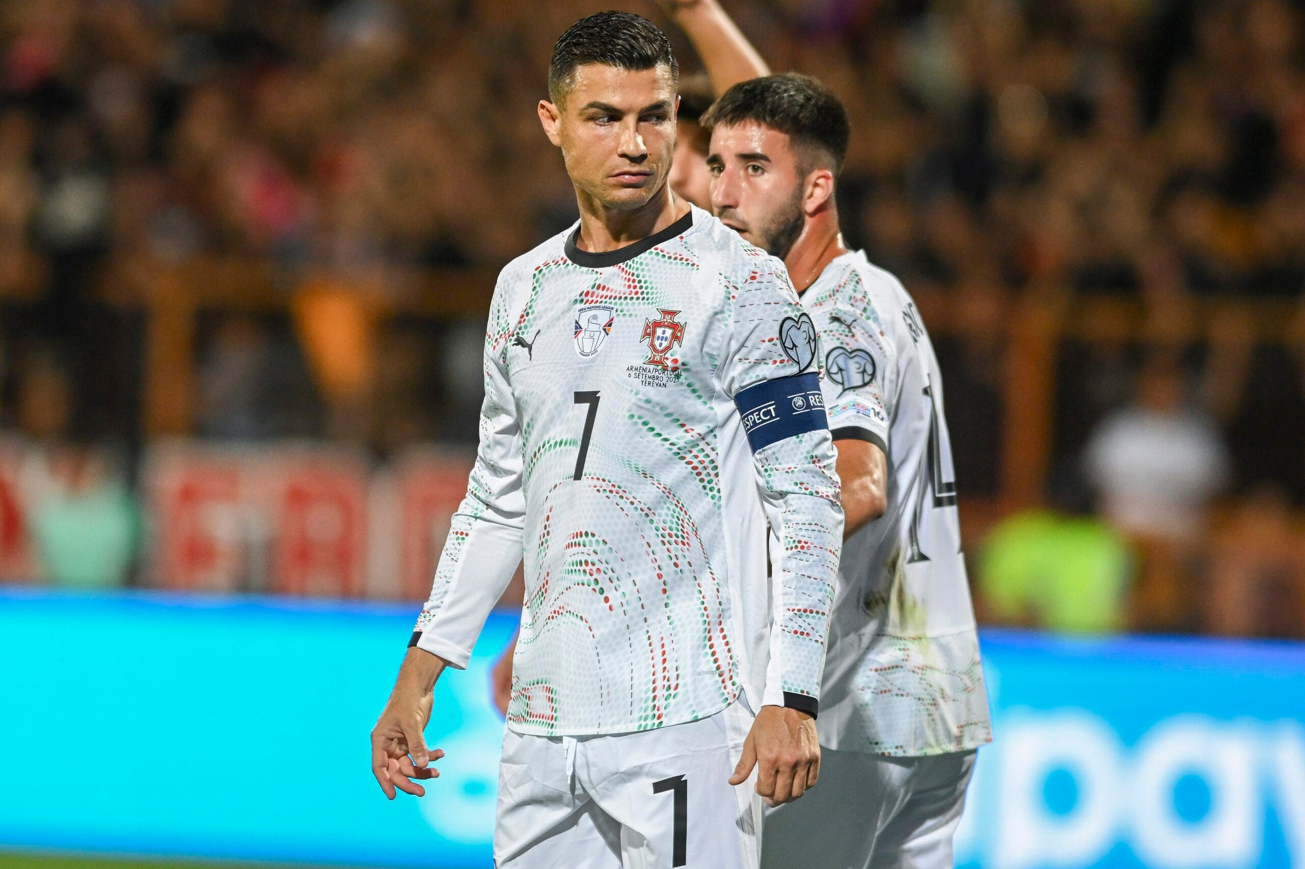 World Cup 2026 Portugal captain Cristiano Ronaldo in the white away shirt