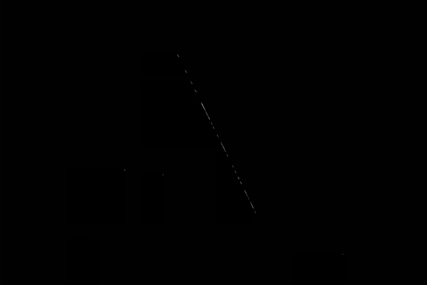 Starlink direct-to-cell — a train of SpaceX Starlink satellites in the night sky