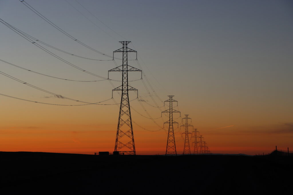 High-voltage electricity transmission lines