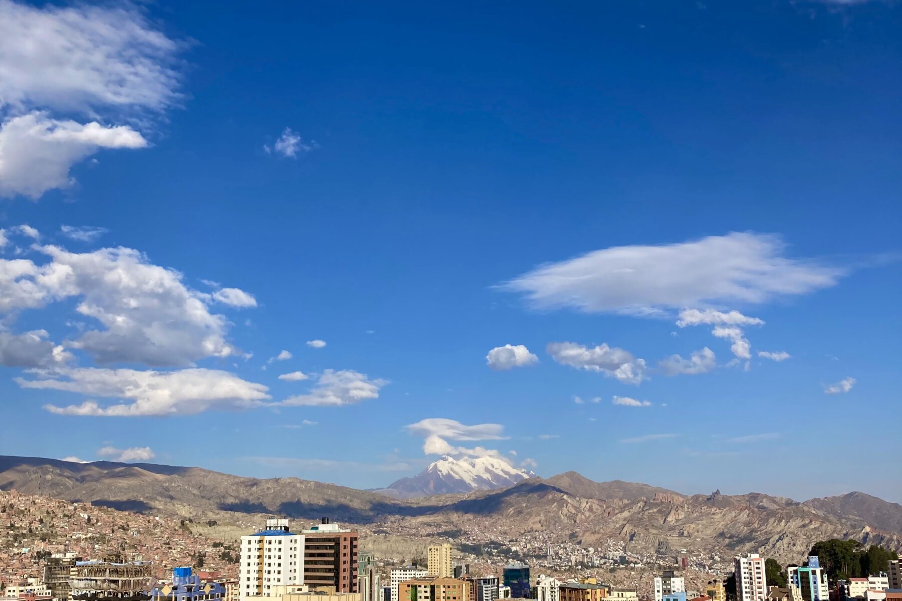 A view of La Paz, Bolivia