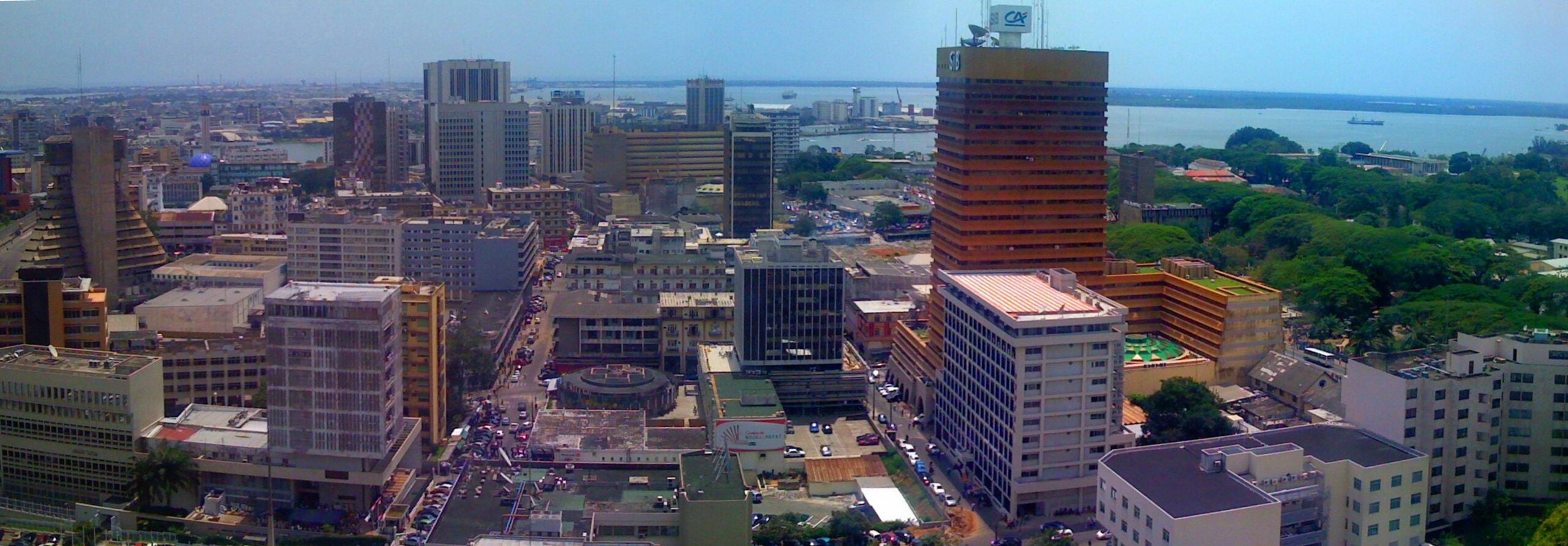 Ivory Coast development plan — the Plateau business district of Abidjan