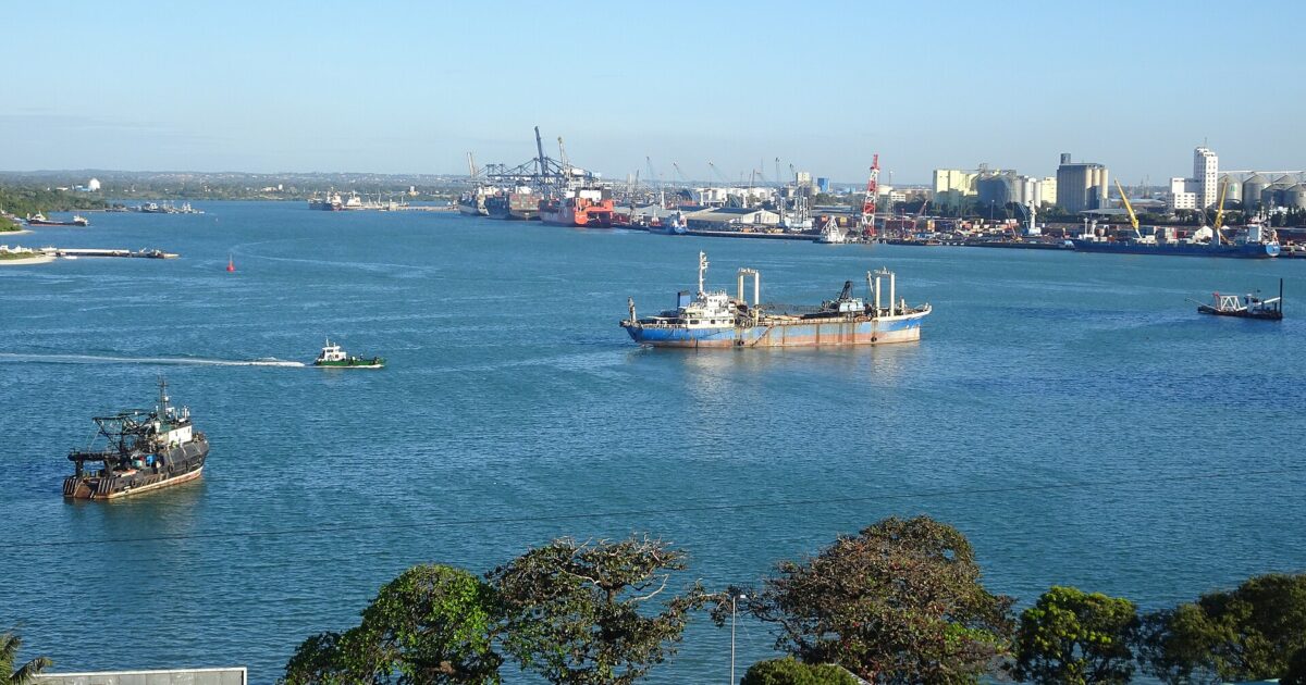 Shipping containers at the bustling Port of Dar es Salaam, a key gateway connecting East African trade to global markets and increasingly to Latin American exporters.