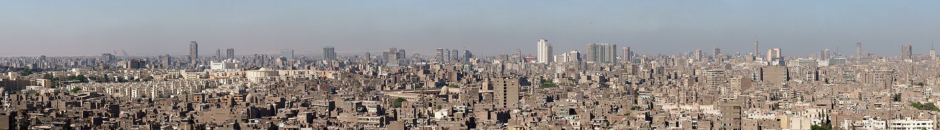The sprawling skyline of Cairo, Egypt, where more than 90 per cent of the population lives along the Nile Valley on just 5 per cent of the country's l