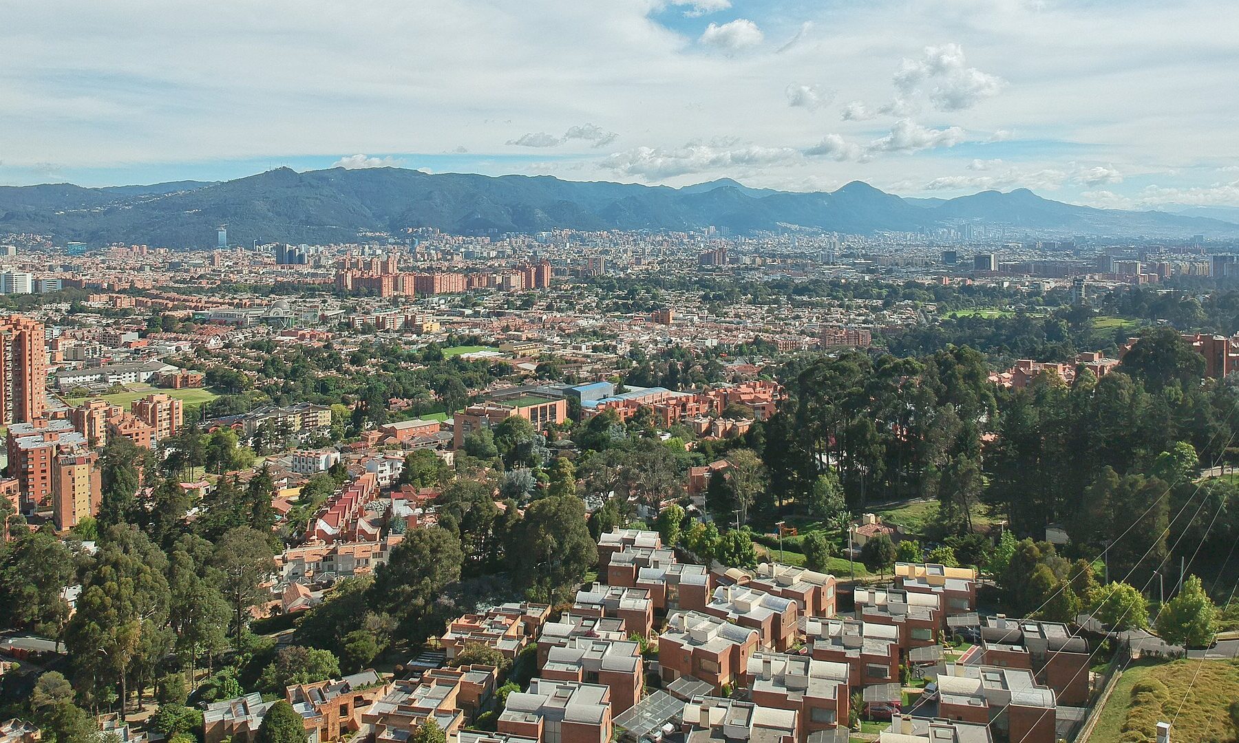 Apartment towers in Bogota, Colombia housing market