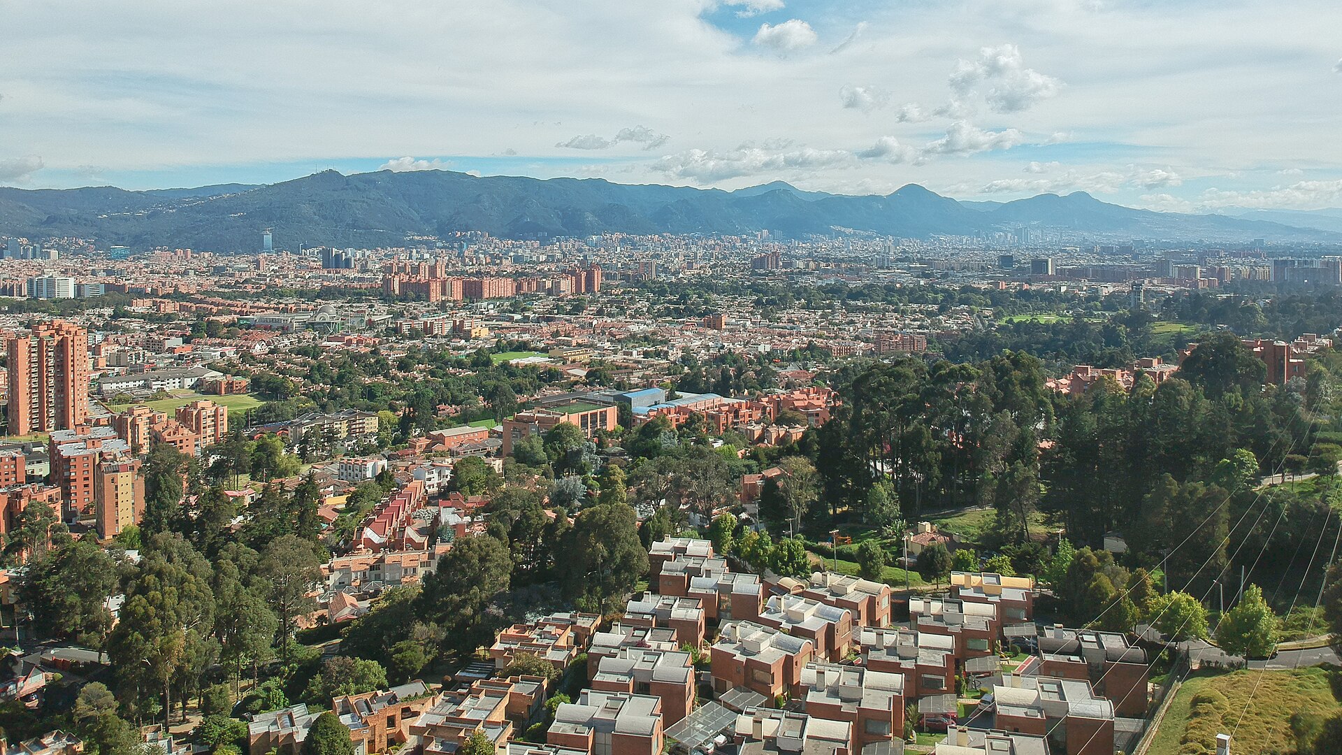 Apartment towers in Bogota, Colombia housing market