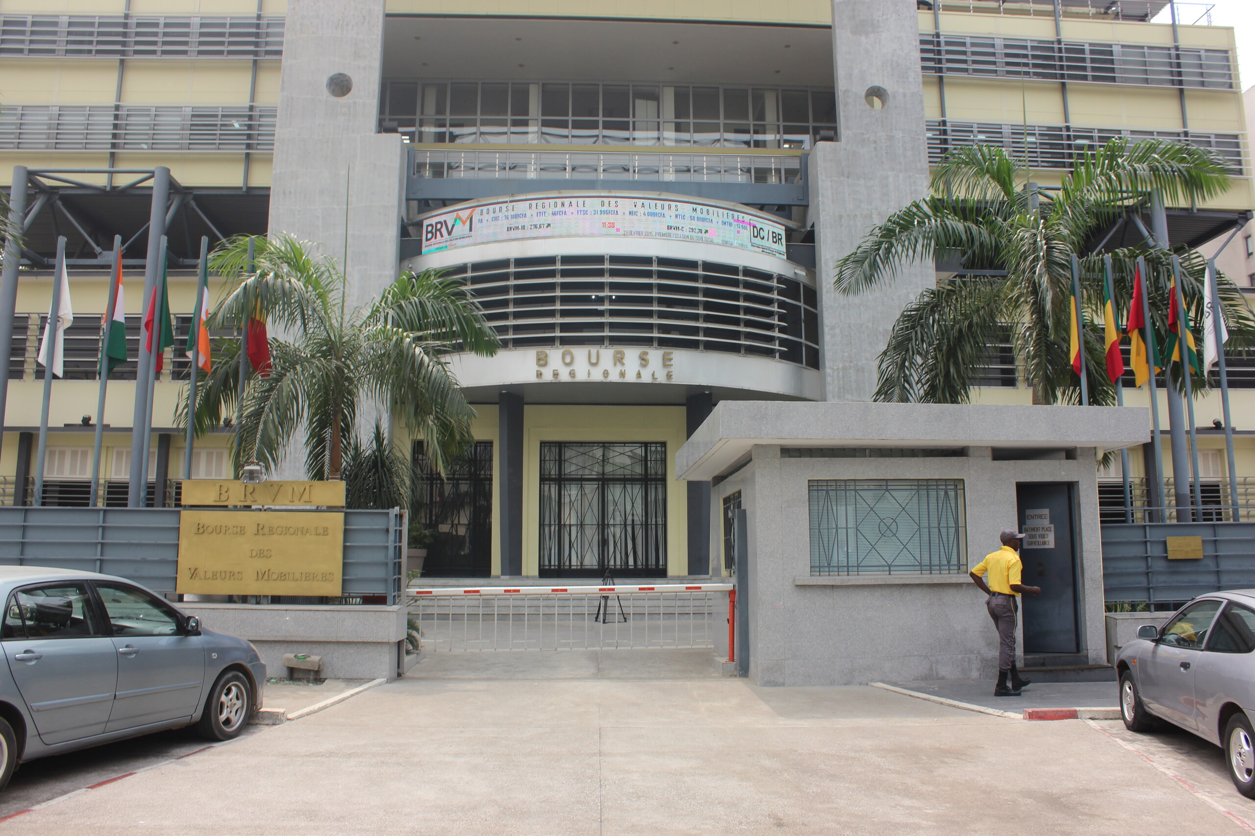 Bridge Bank IPO — the BRVM regional stock exchange building in Abidjan