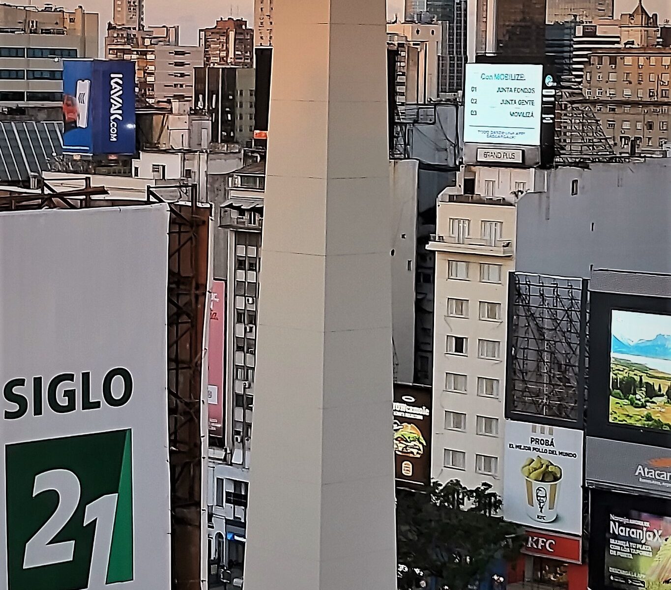 The Obelisco in Buenos Aires