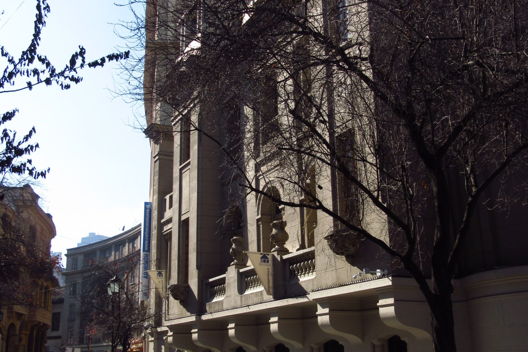 Calle Londres with neoclassical facades in Santiago de Chile