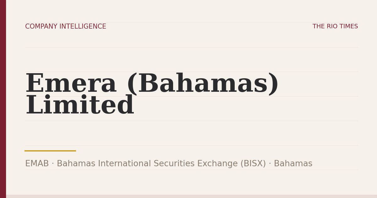 Emera (Bahamas) Limited