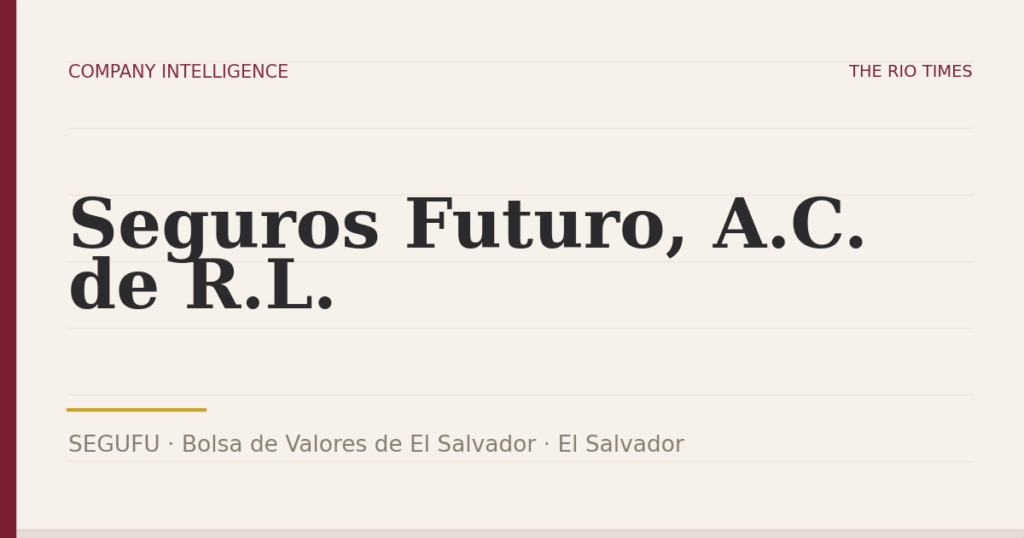 Seguros Futuro, A.C. de R.L. (SEGUFU), listed on Bolsa de Valores de El Salvador, El Salvador