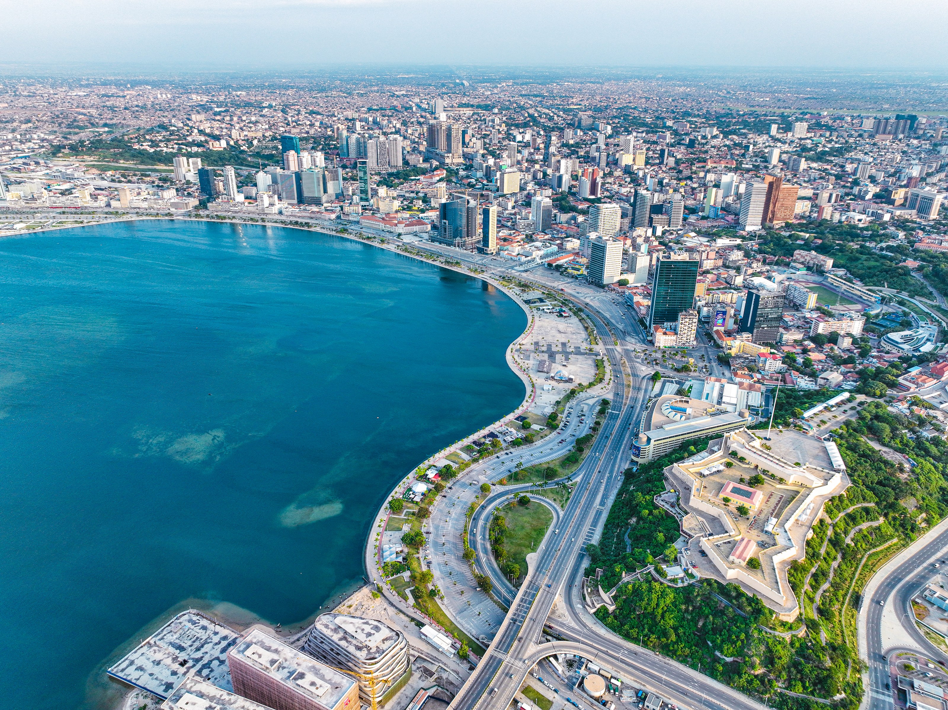 The waterfront at Luanda, capital of Angola, whose navy is deepening cooperation with the United States