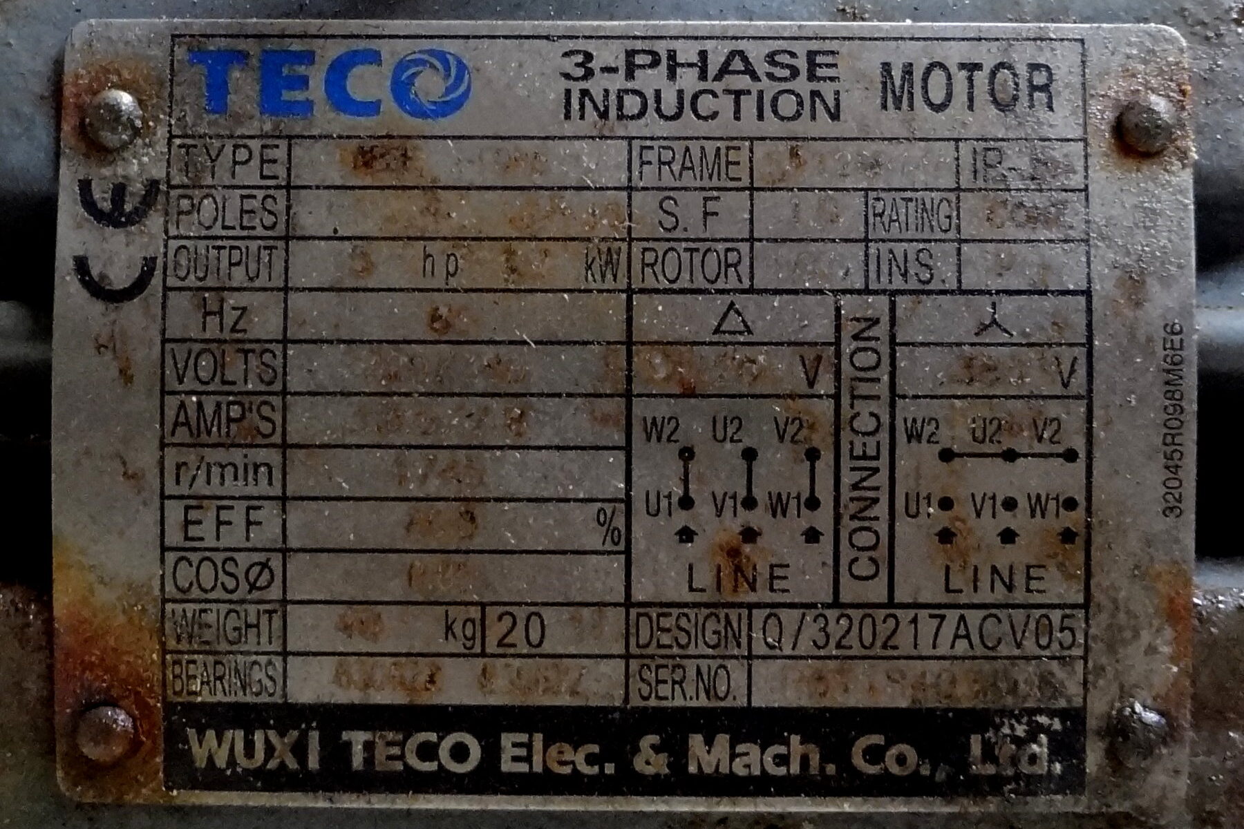 An industrial electric motor
