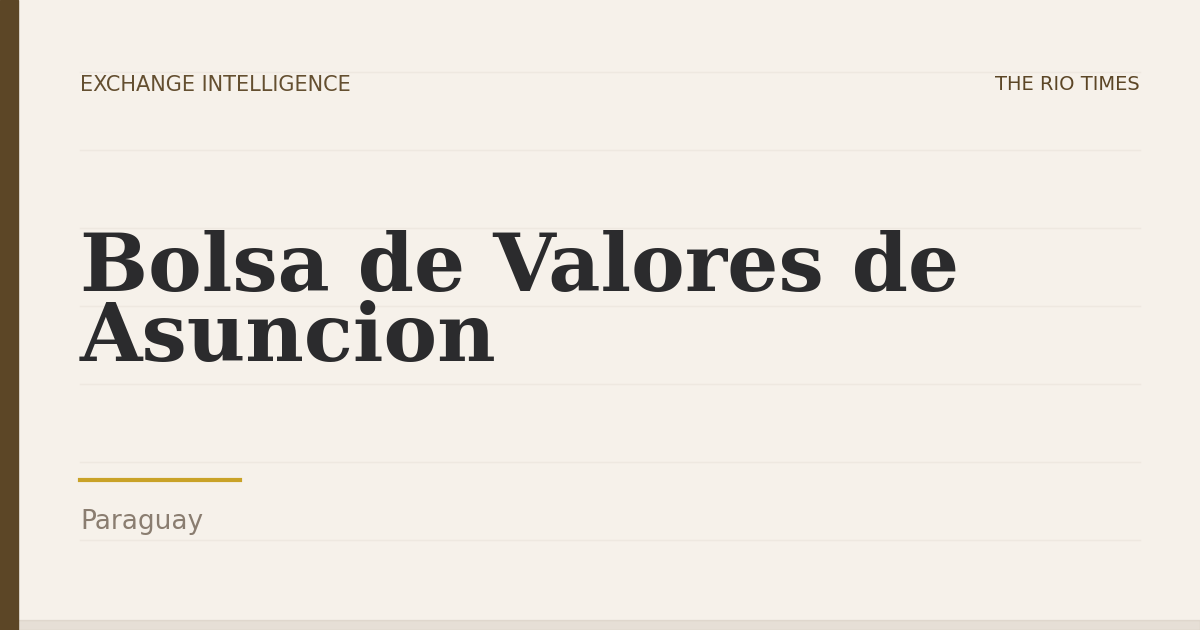 Bolsa de Valores de Asuncion, Paraguay
