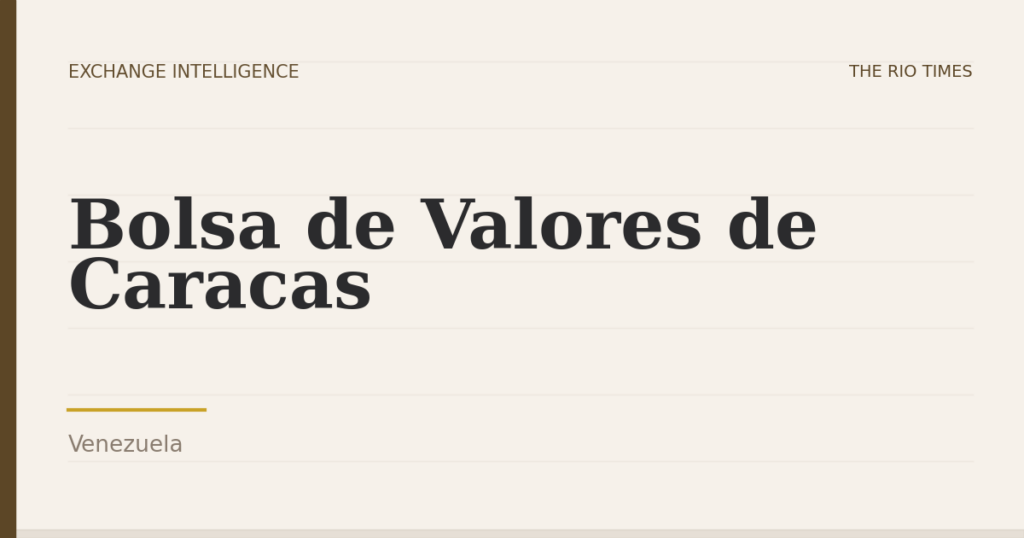 Bolsa de Valores de Caracas, Venezuela