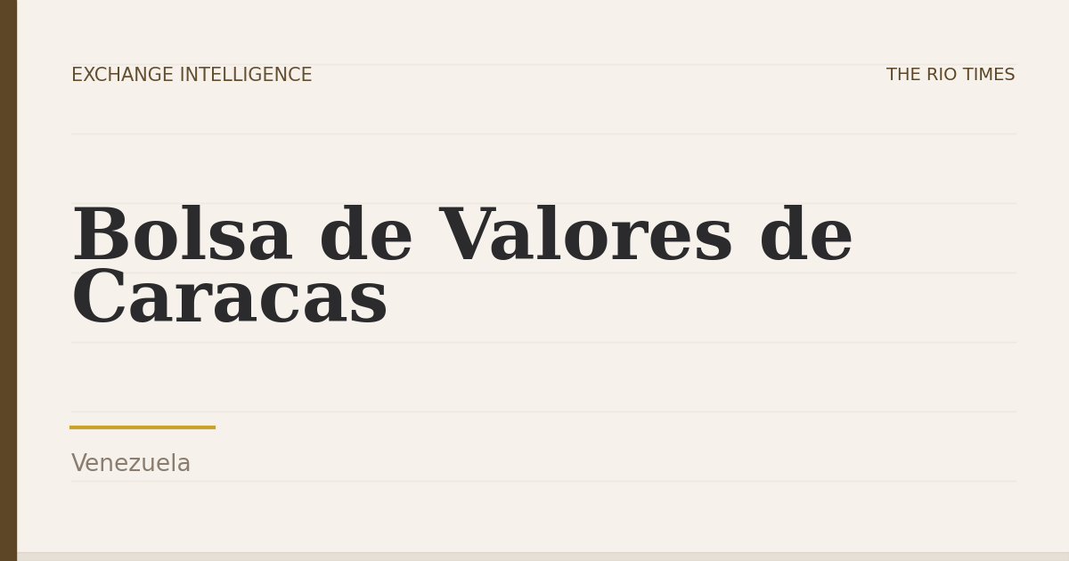 Bolsa de Valores de Caracas, Venezuela