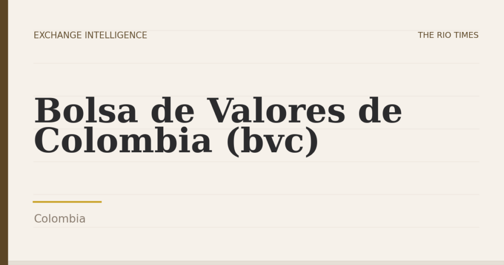 Bolsa de Valores de Colombia (bvc), Colombia