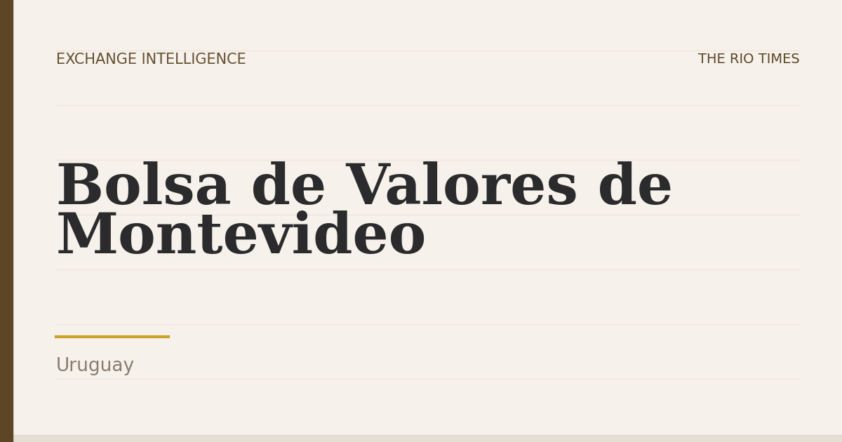 Bolsa de Valores de Montevideo, Uruguay