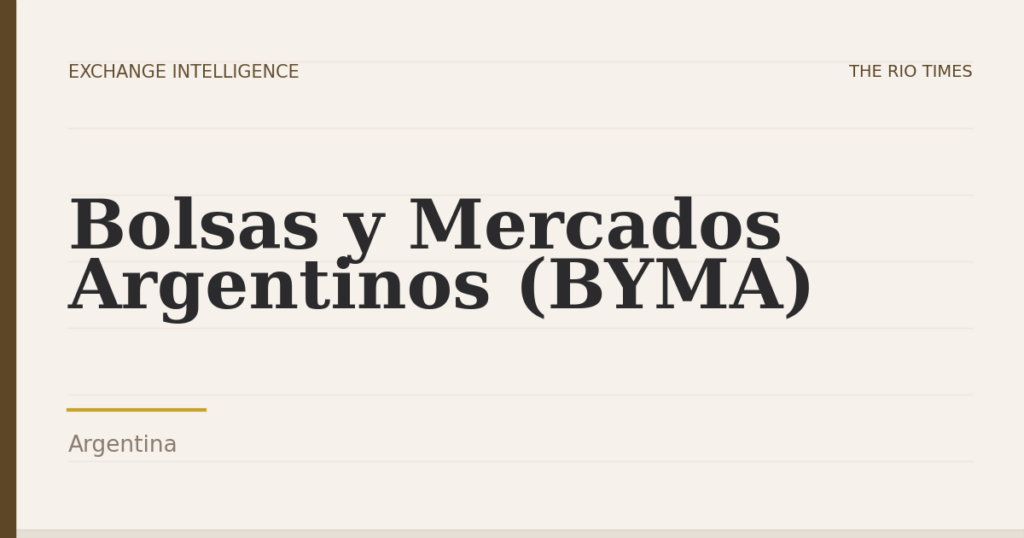 Bolsas y Mercados Argentinos (BYMA), Argentina