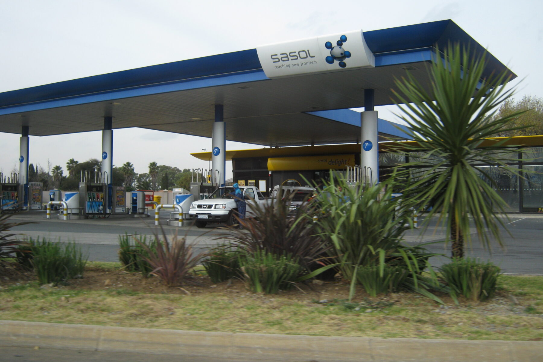 South Africa fuel levy petrol station in Boksburg