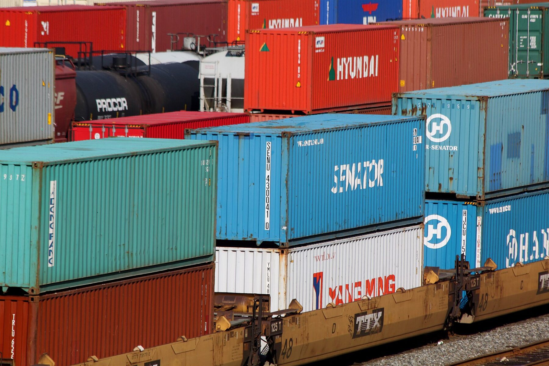 shipping container port trade