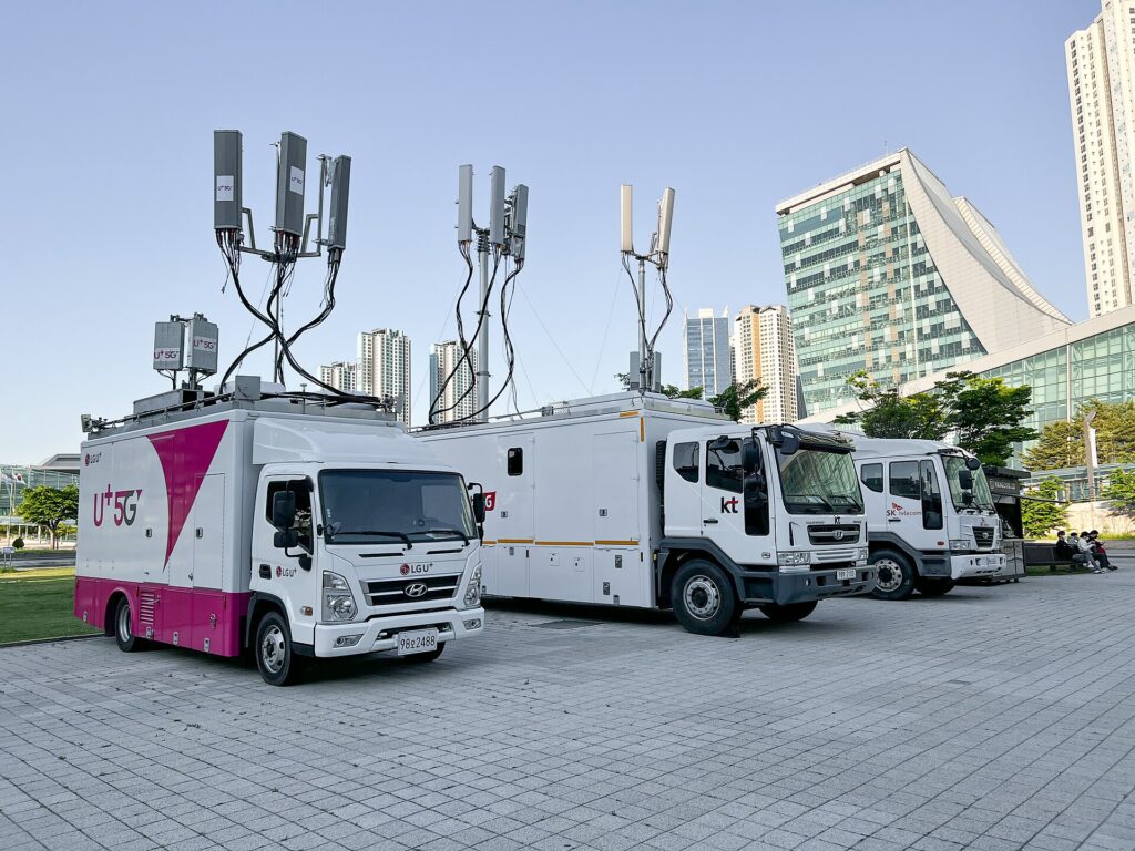 Mobile telecom antenna tower in Brazil