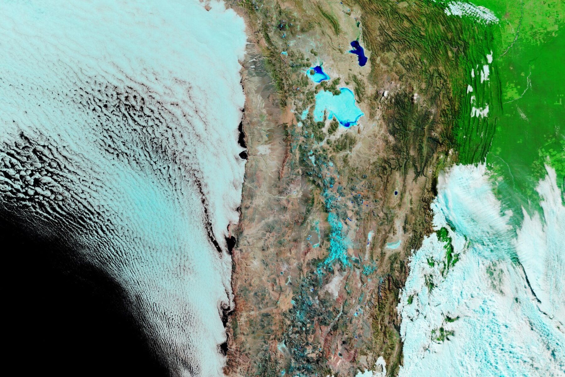 Chile winter storm rain