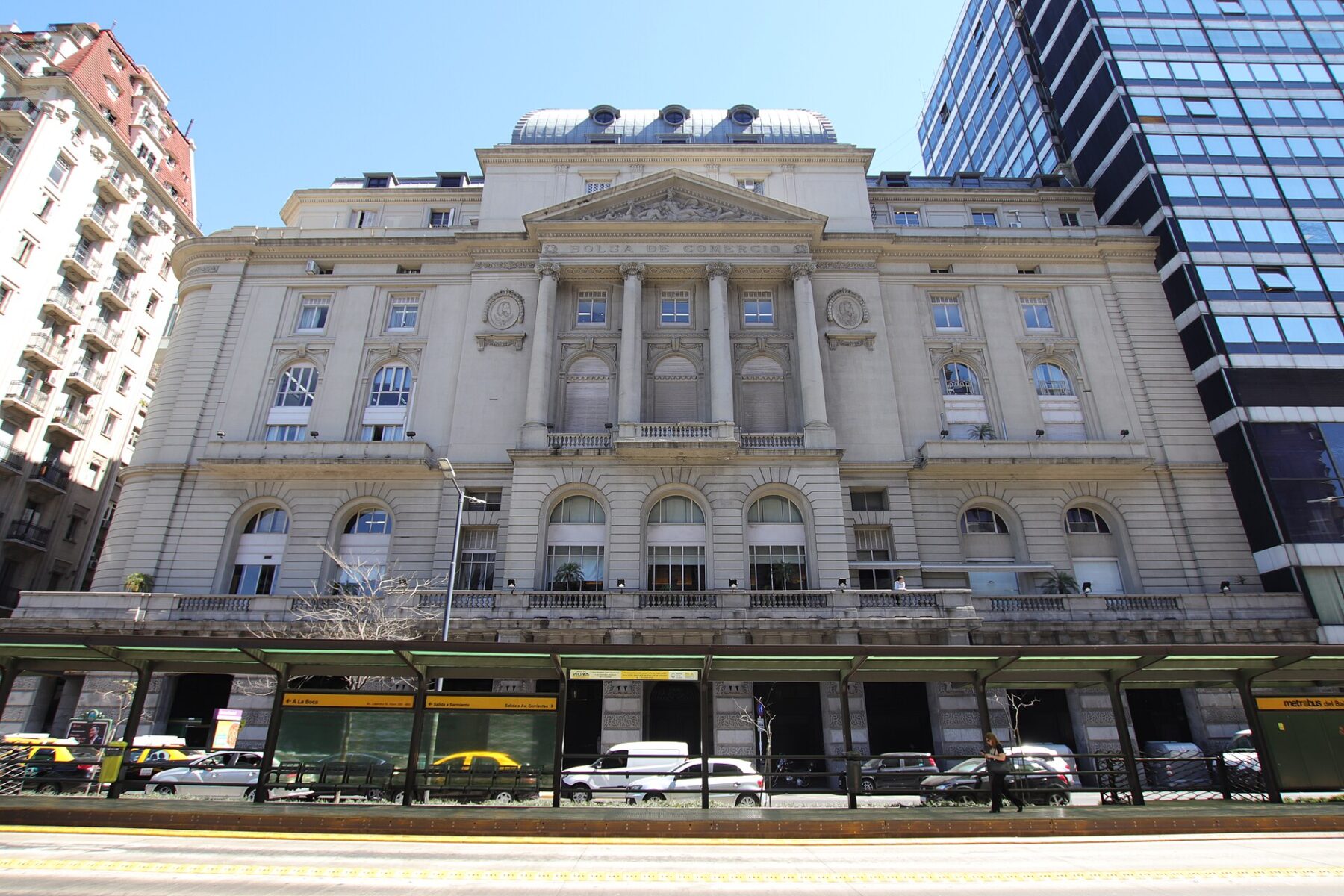 Buenos Aires stock exchange facade