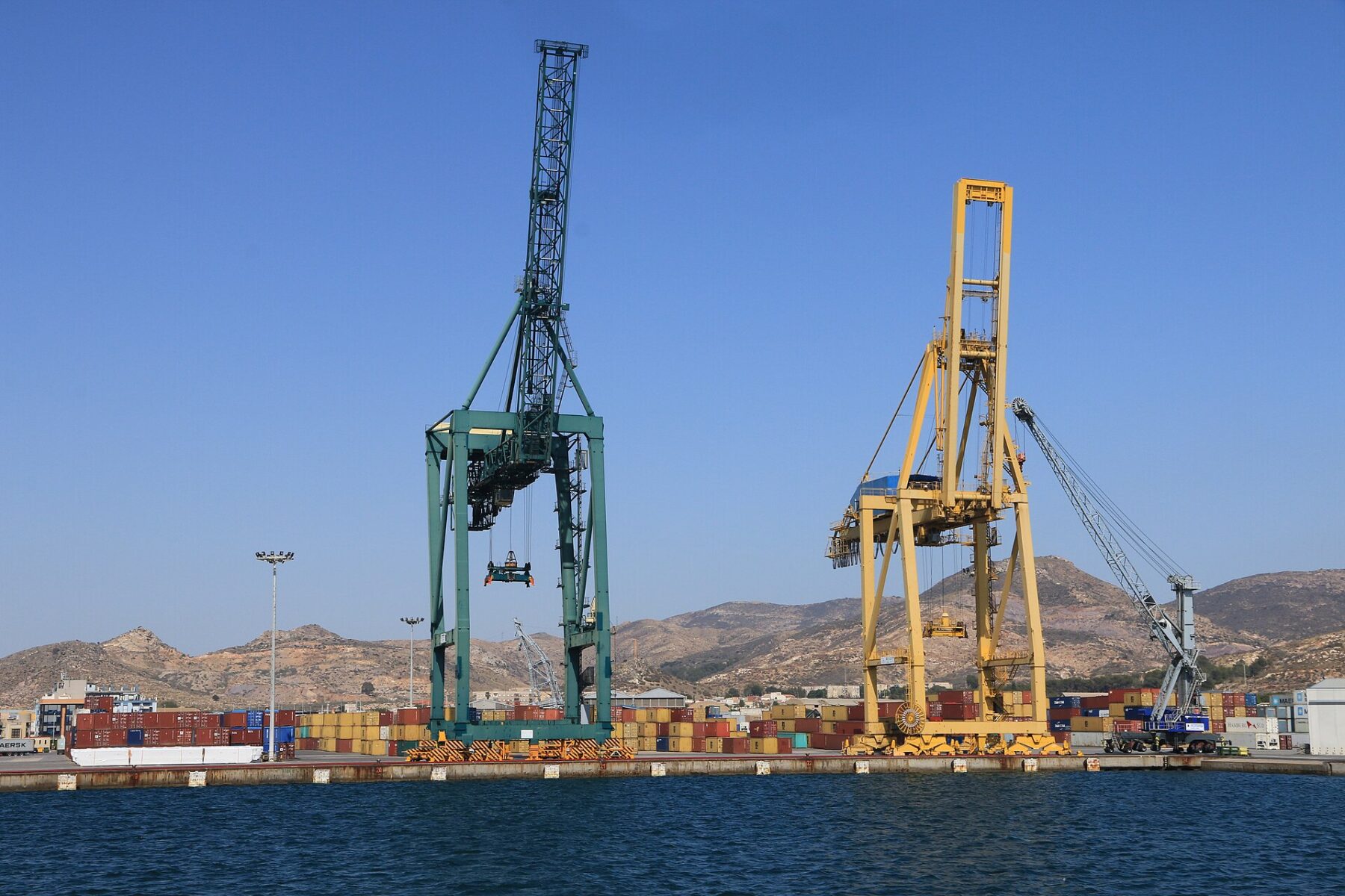 Cartagena port container cranes
