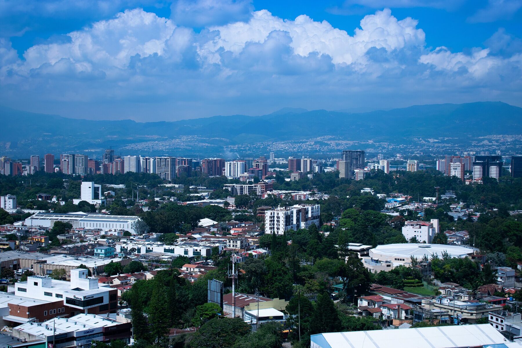 Guatemala City skyline, Canada IDB guarantee