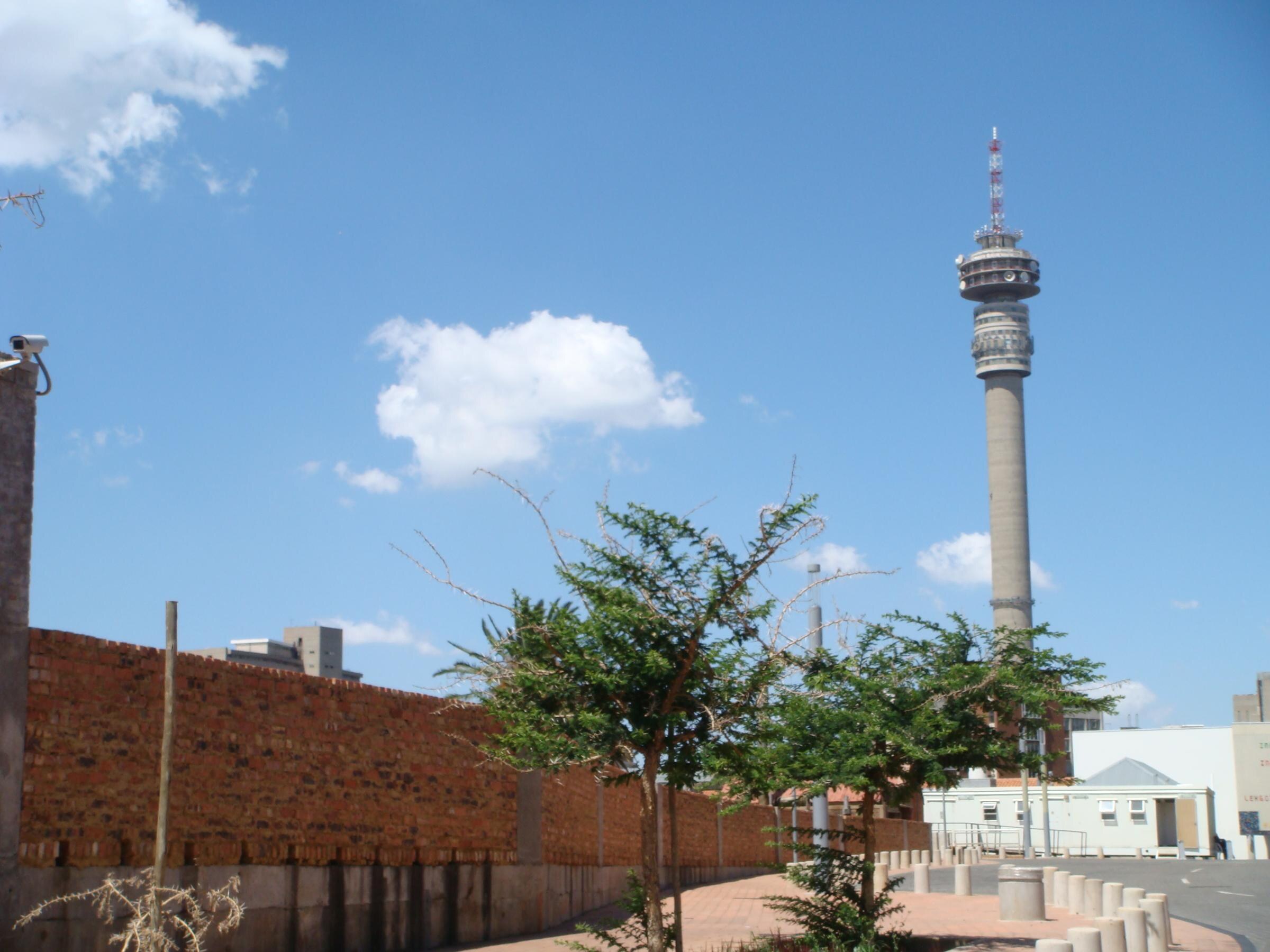 South Africa 5G — the telecommunications tower above Hillbrow in Johannesburg