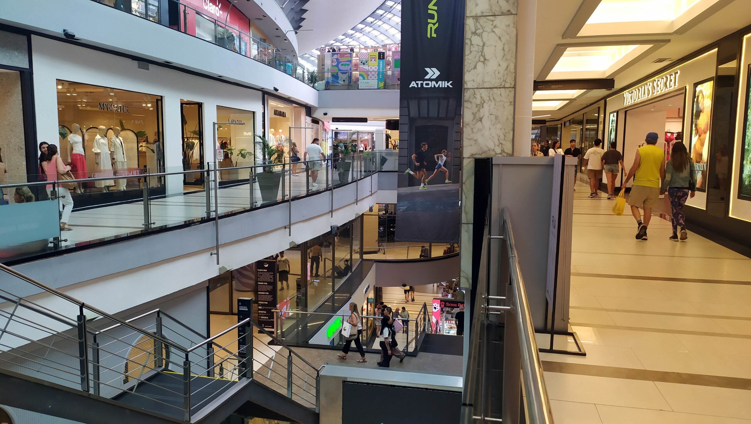 Interior of the Alto Palermo shopping mall in Buenos Aires, Argentina