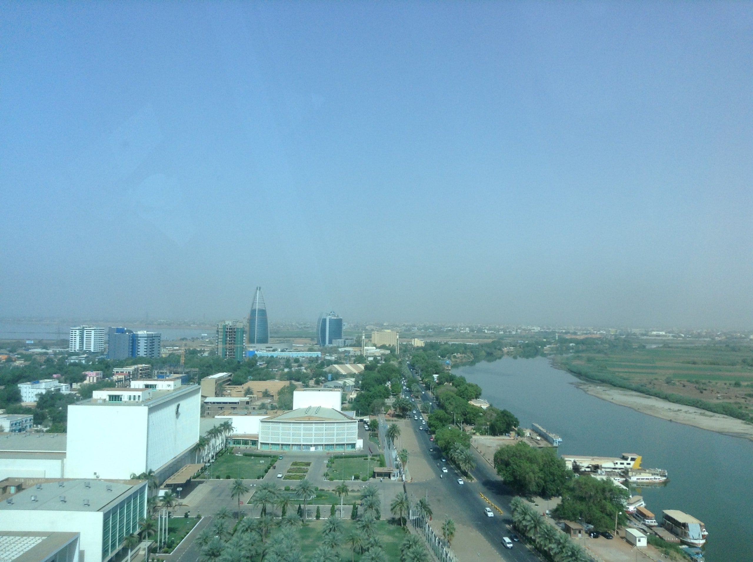 Sudan peace plan — Khartoum skyline on the Nile in 2013
