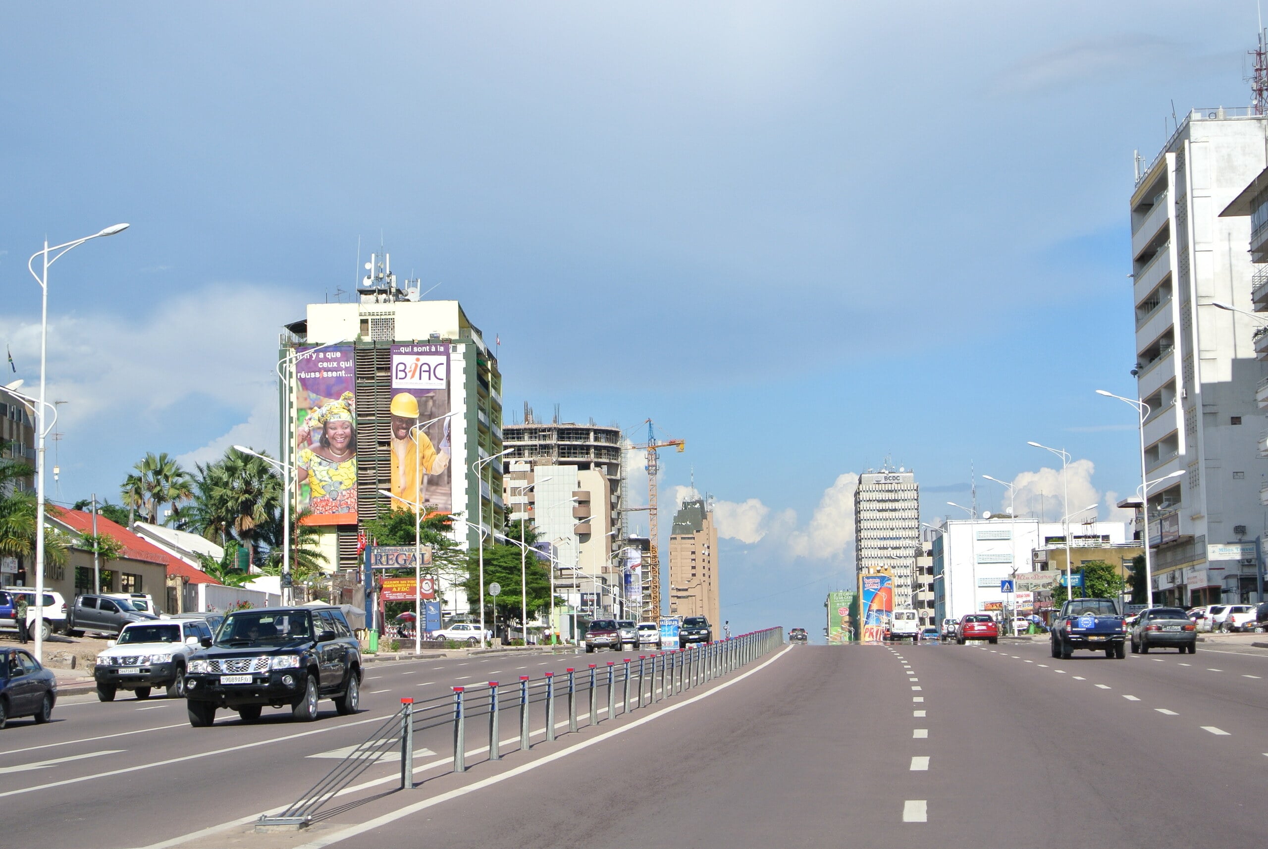 DR Congo protests — Boulevard du 30 Juin in central Kinshasa