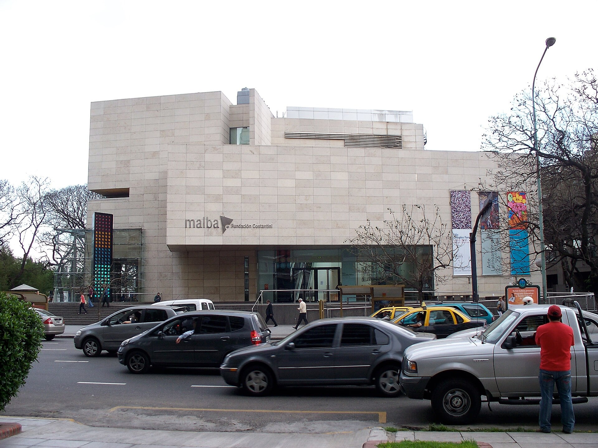 MALBA museum facade in Buenos Aires, MALBA nature shows