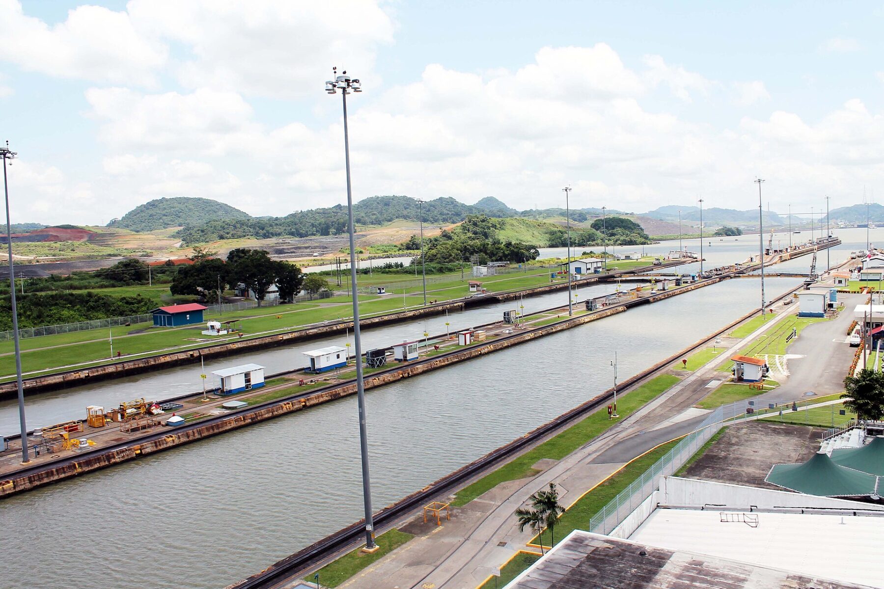 Miraflores locks on the Panama Canal, Panama El Nino