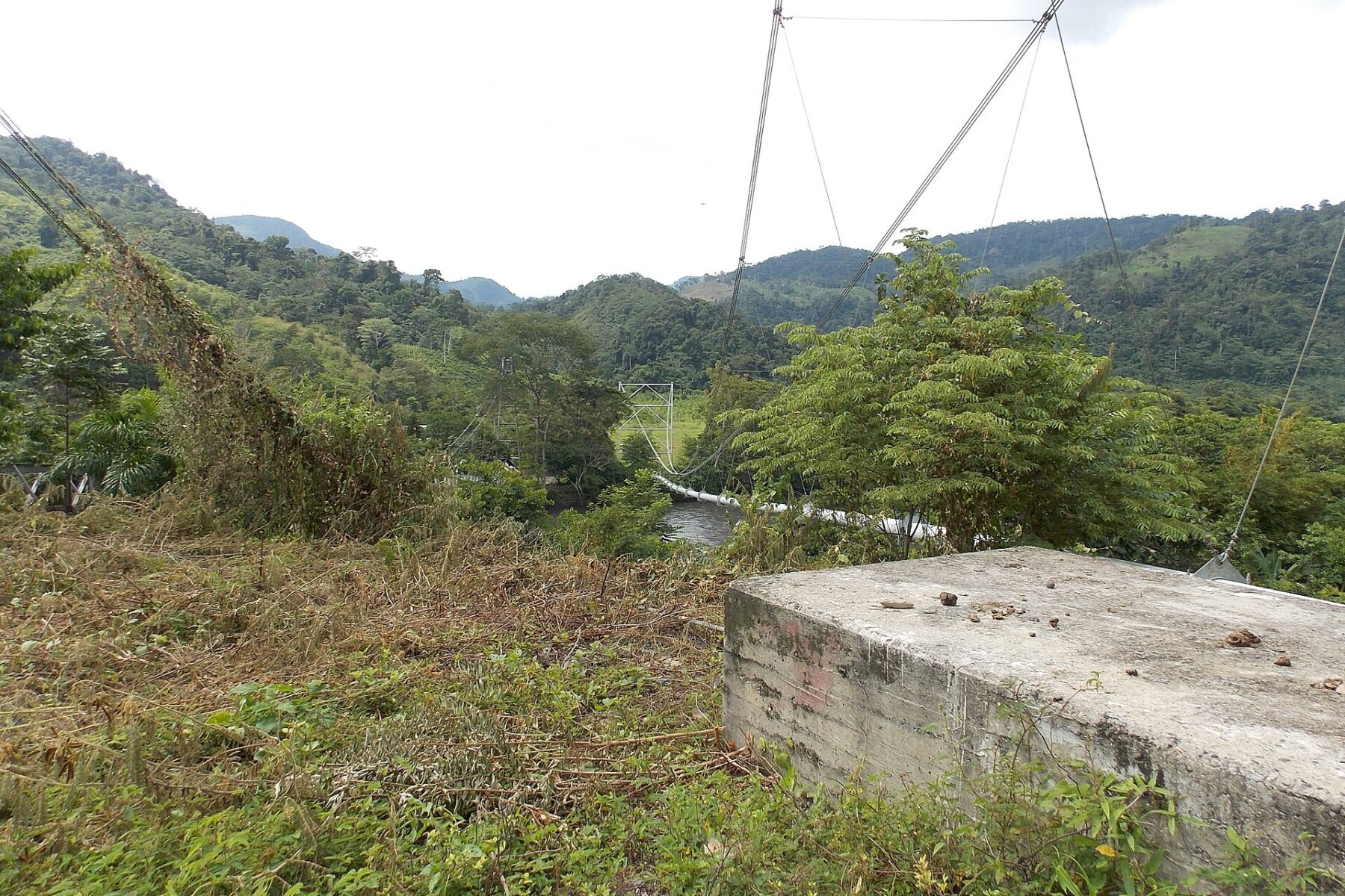 Oil pipeline in the Colombian countryside, Ecopetrol unit Cenit