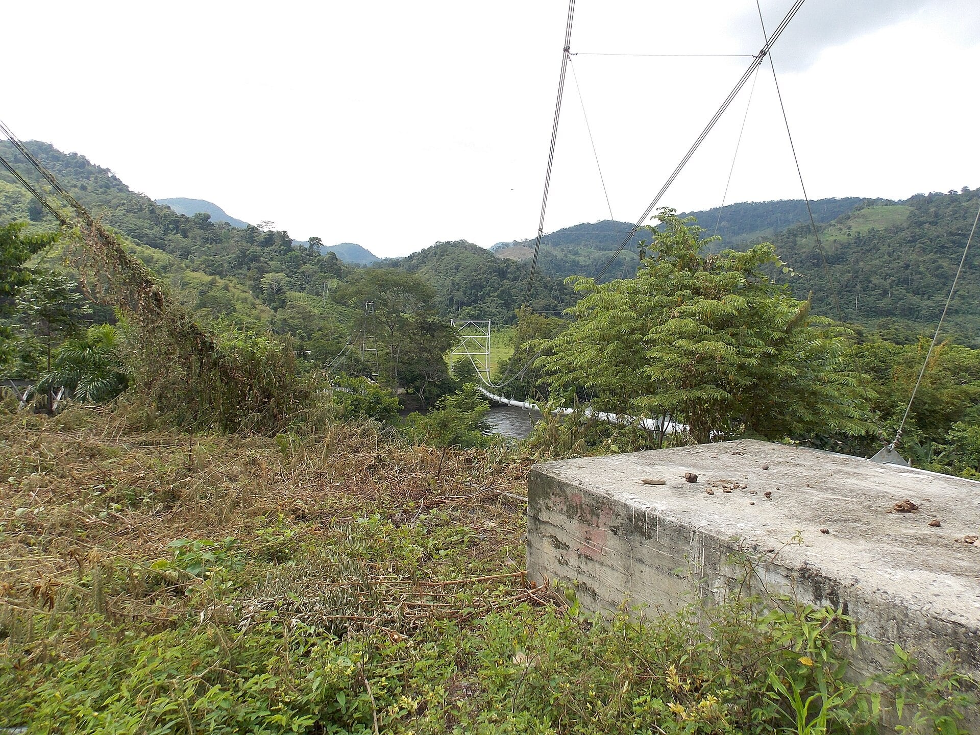 Oil pipeline in the Colombian countryside, Ecopetrol unit Cenit