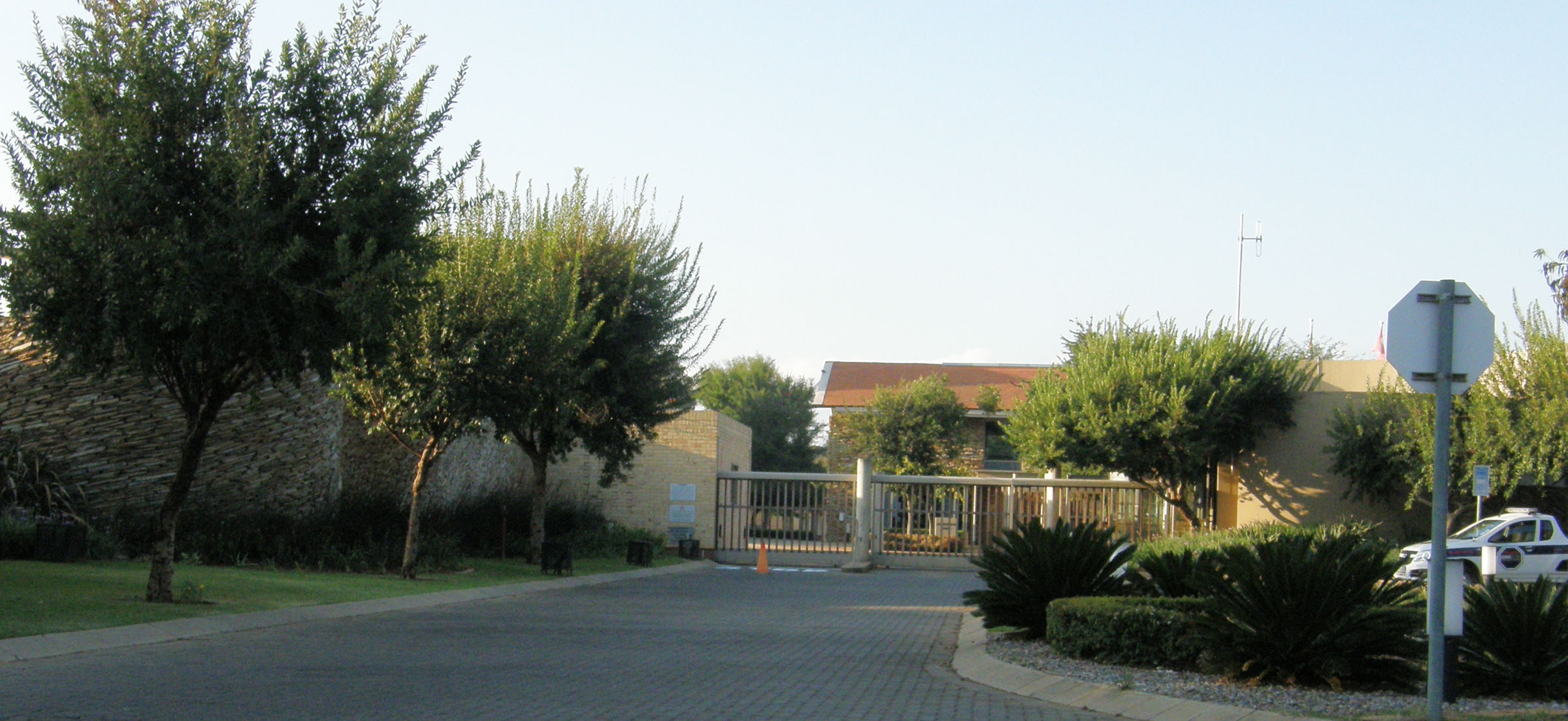 Oprah Winfrey Leadership Academy entrance at Henley-on-Klip in Gauteng, South Africa