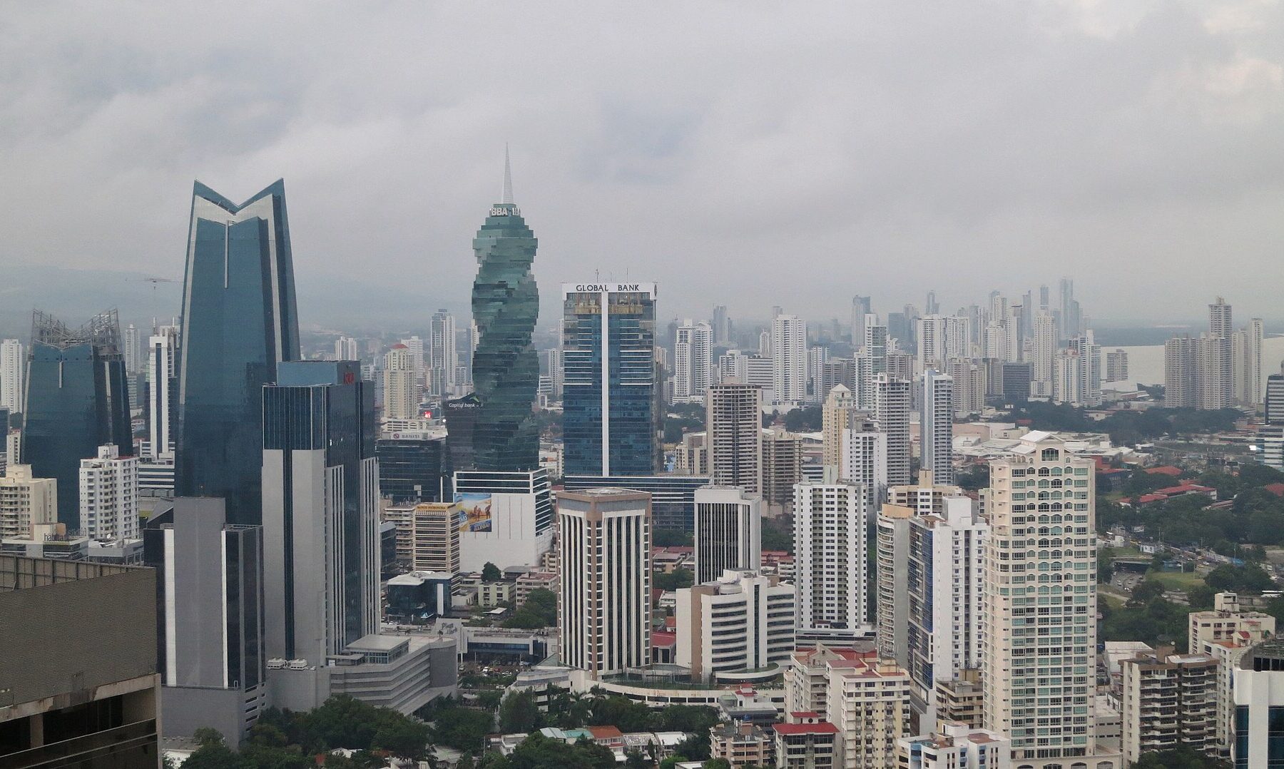 Panama City skyline towers, Panama foreign investment