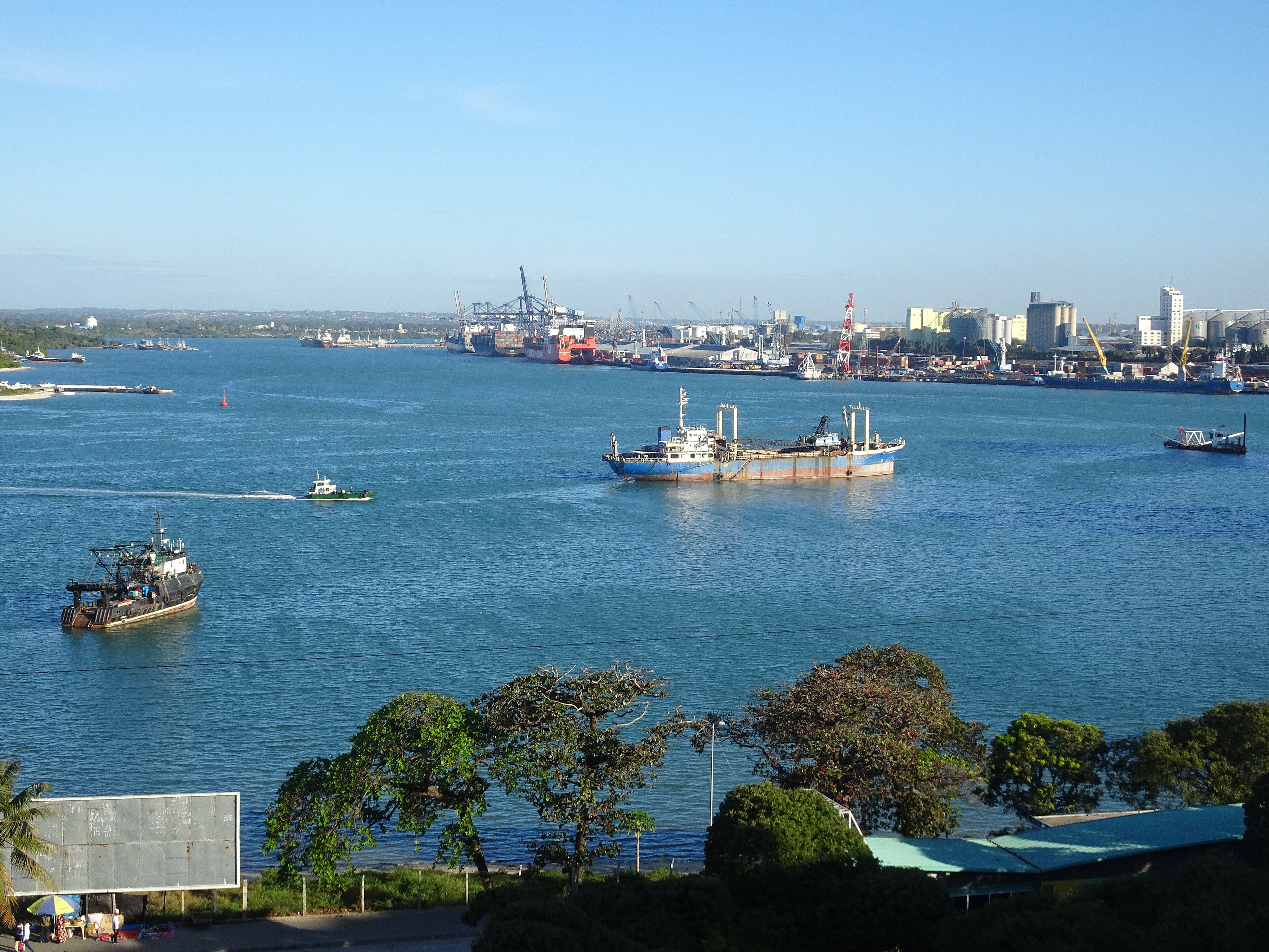 Ships at the Port of Dar es Salaam, Tanzania