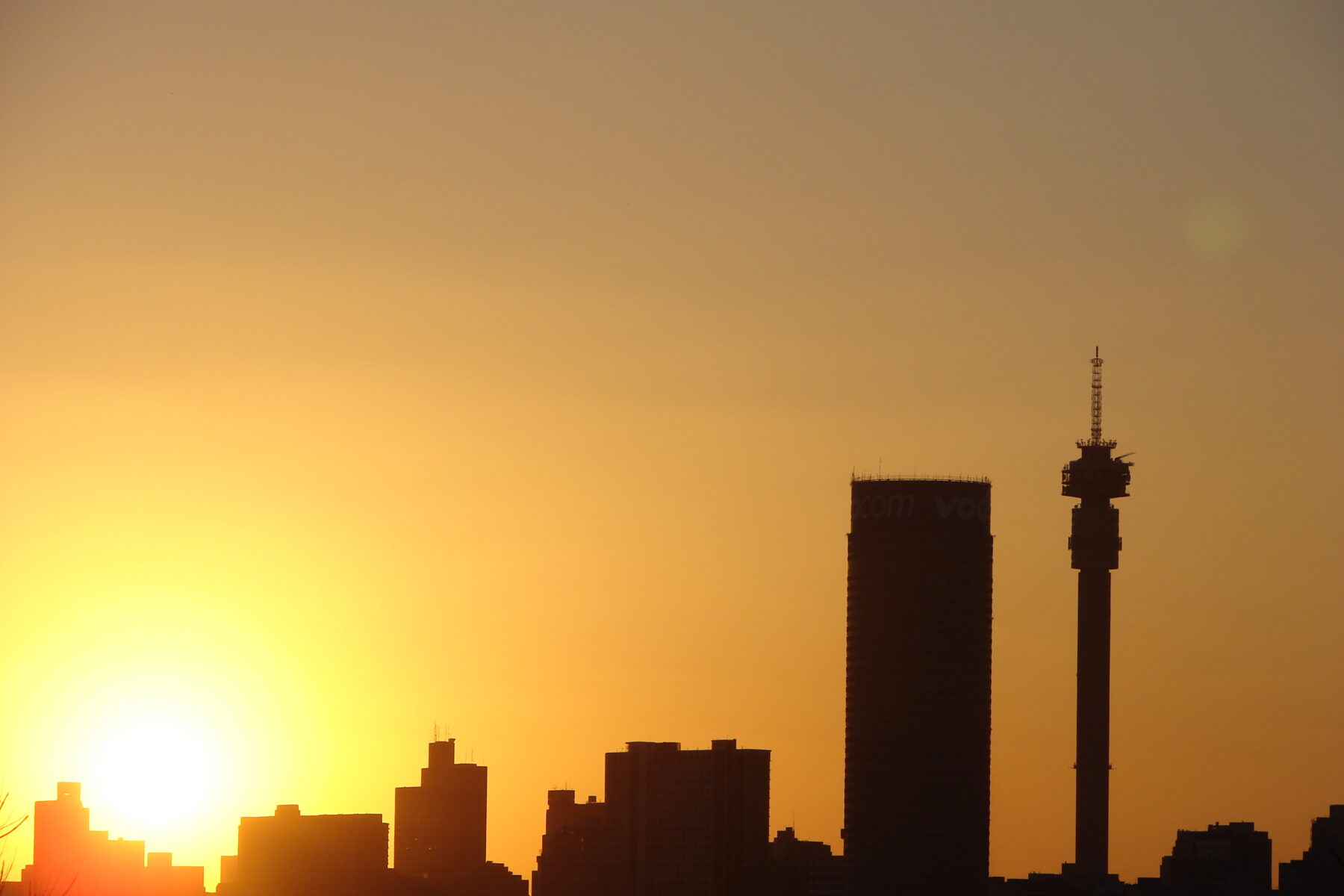 Dis-Chem founder Ivan Saltzman - the Johannesburg skyline at sunset