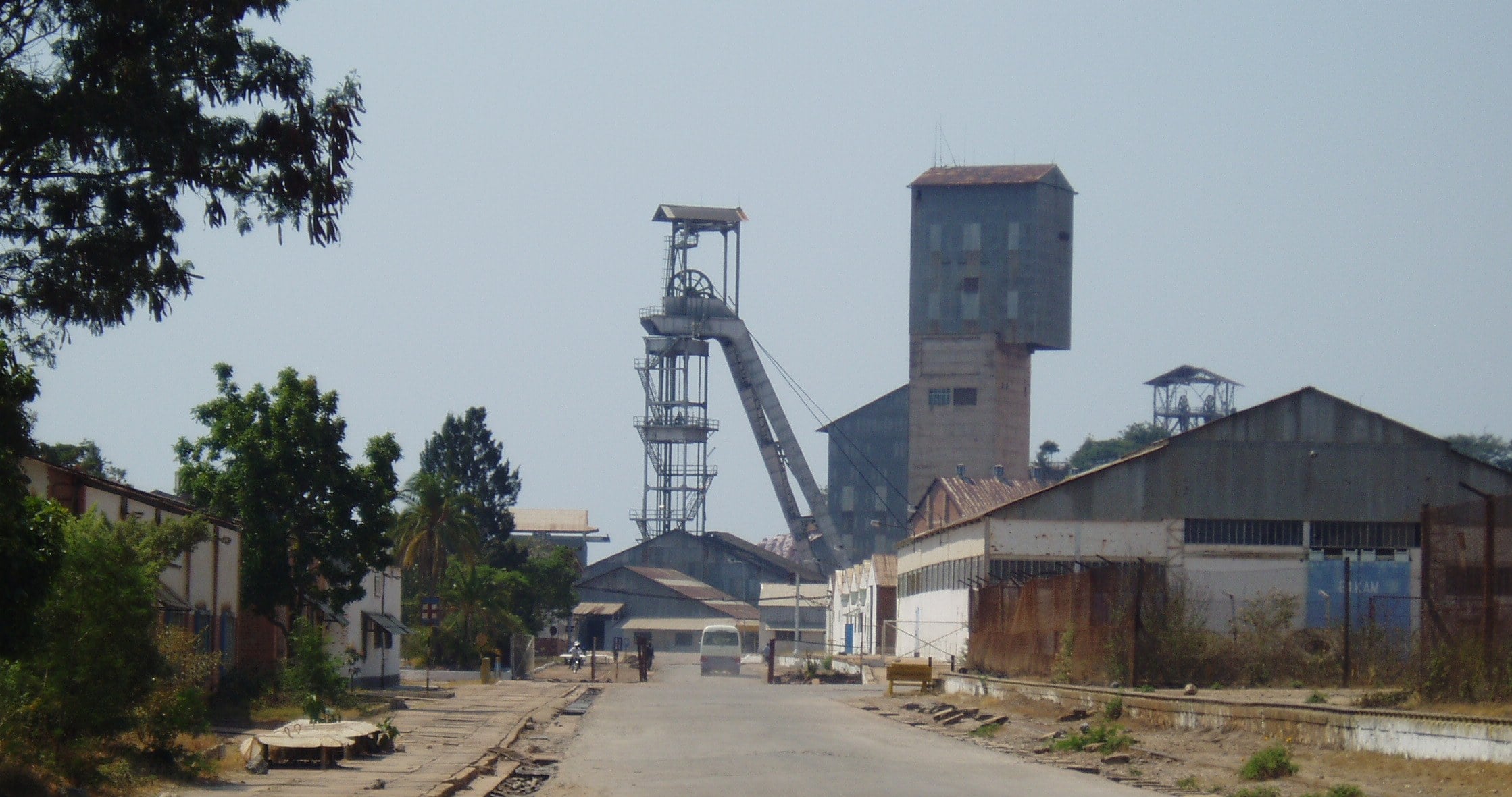 Glencore Congo tax dispute - Kamoto mine headframe in Kolwezi