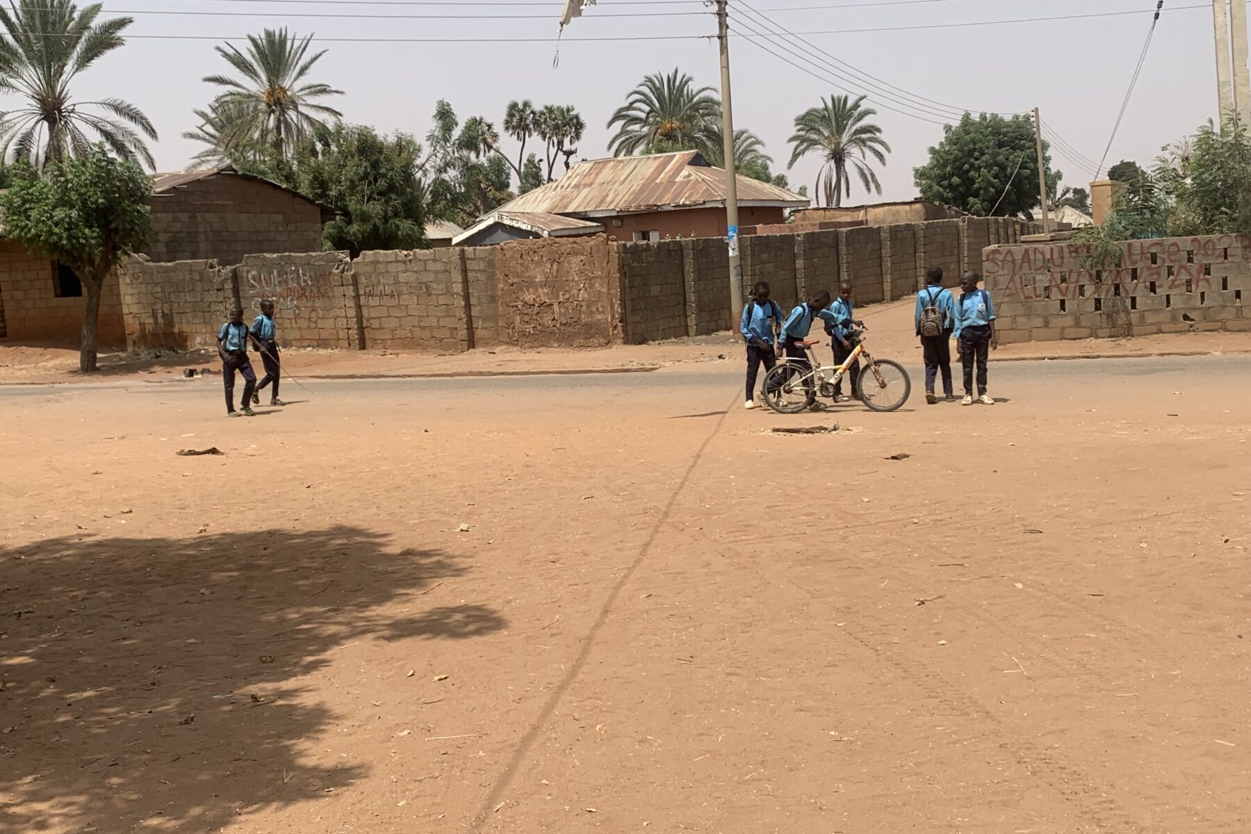 Nigeria school rescue — primary school pupils walking home from school (file photo)