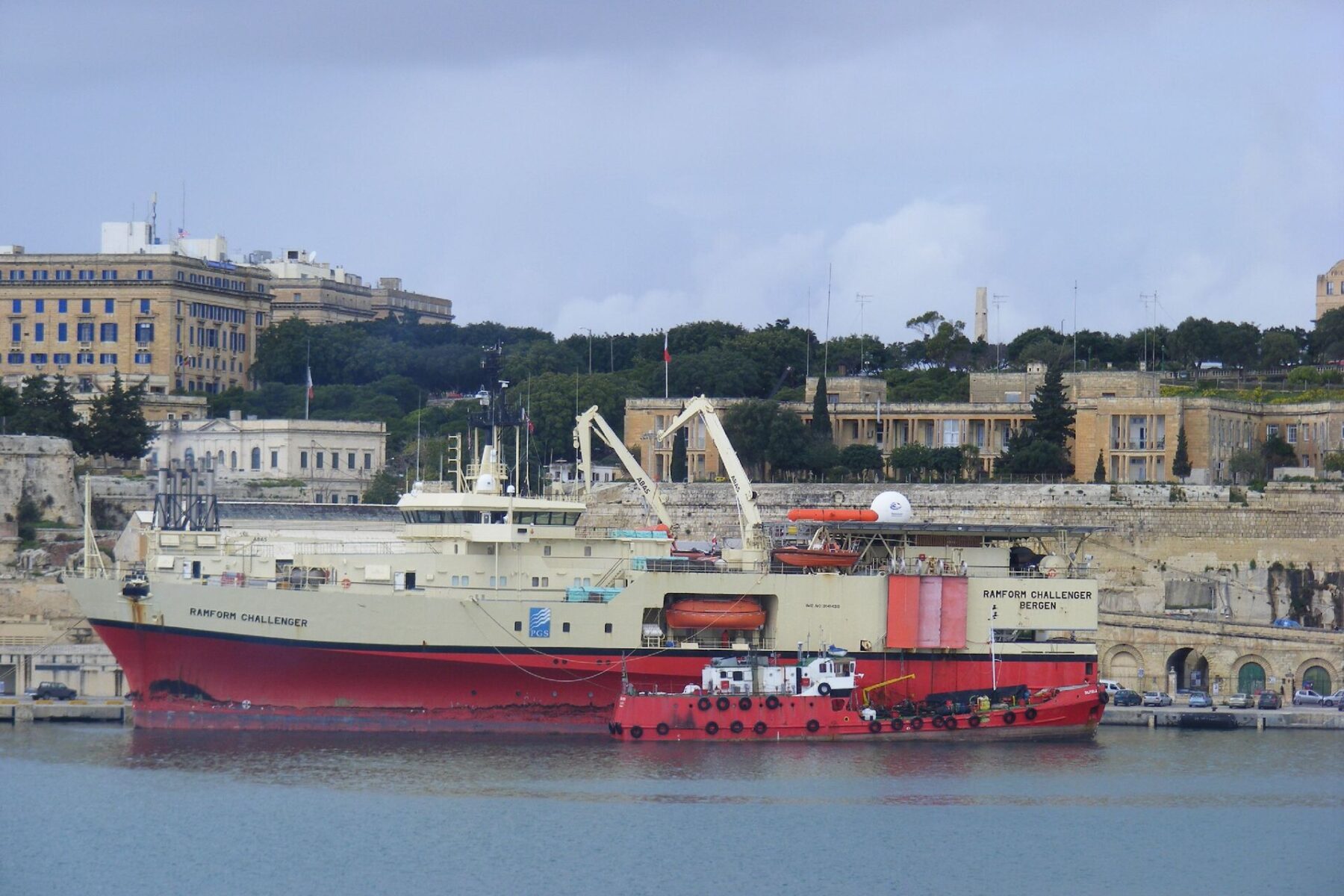 Seismic survey vessel, Trinidad deepwater exploration