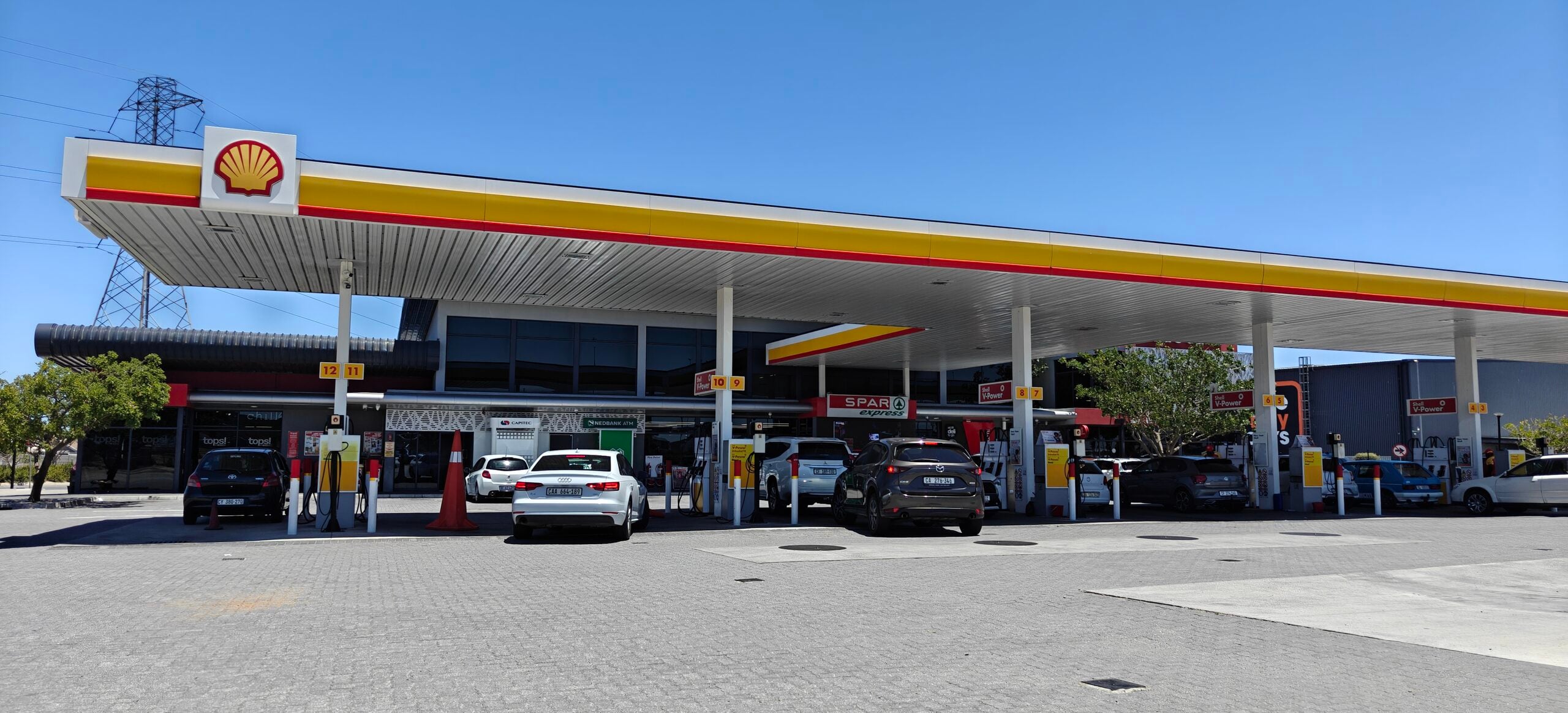 ADNOC Shell South Africa — a Shell petrol station in Brackenfell, Cape Town