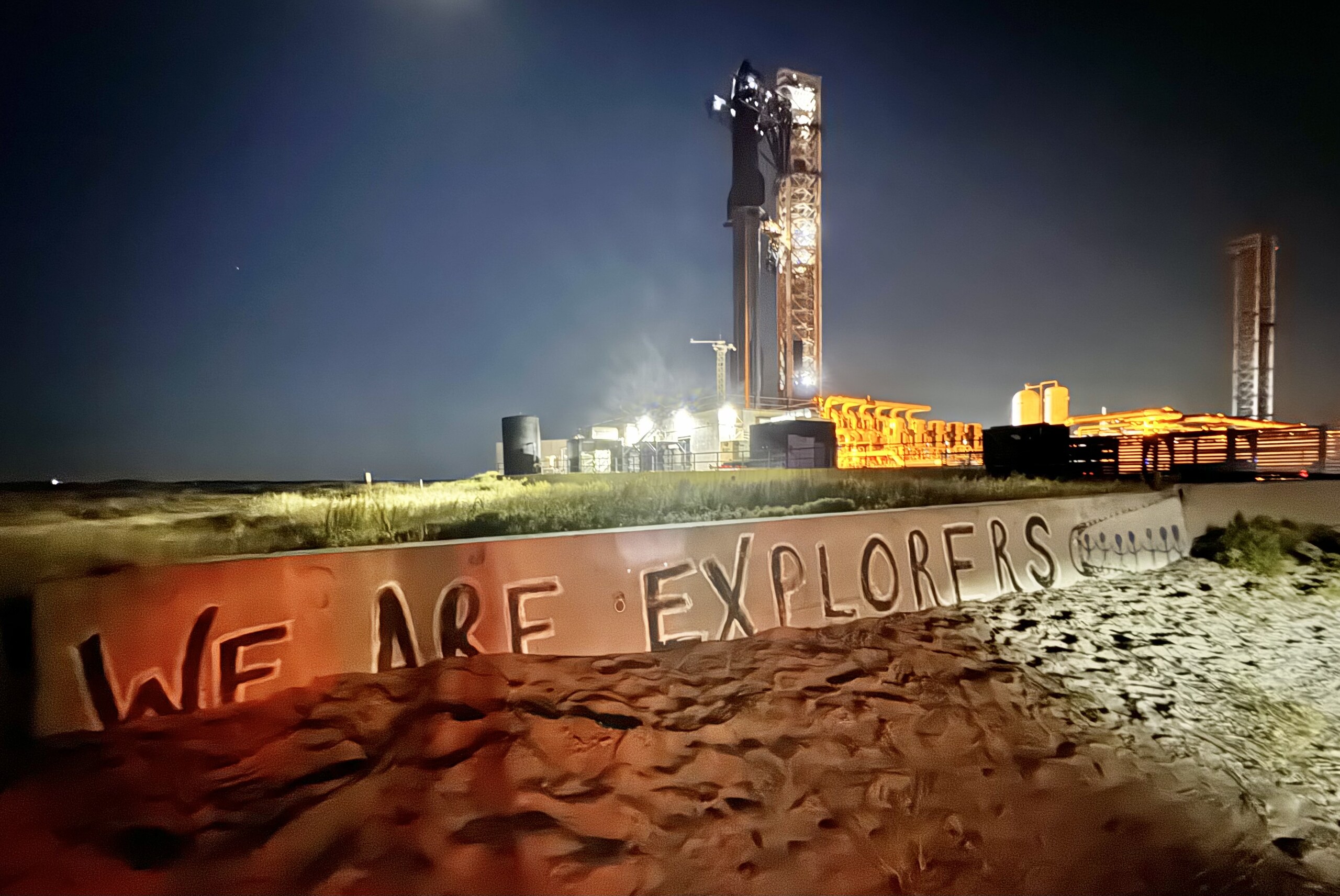A SpaceX launch facility