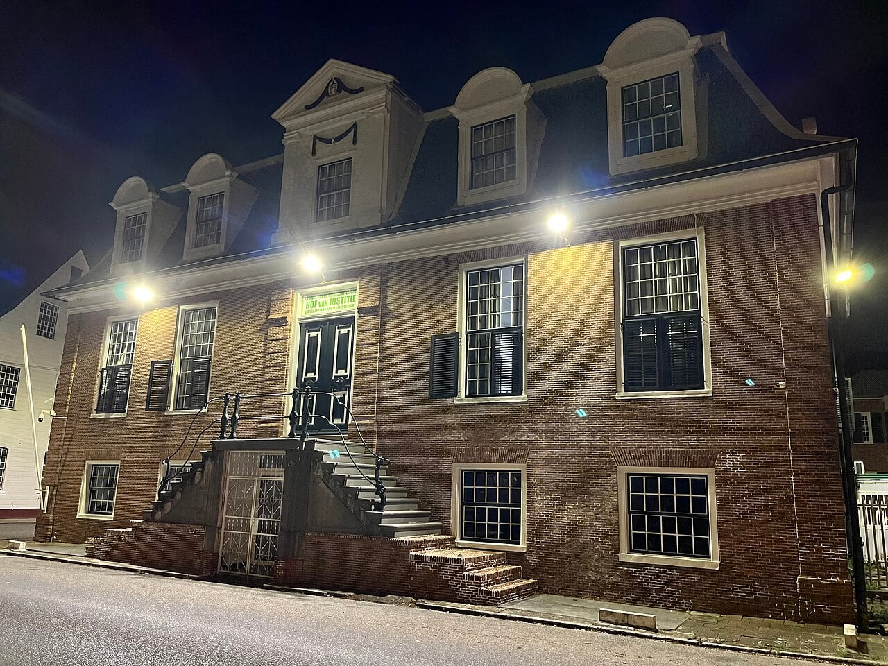 The Court of Justice on Independence Square in Paramaribo, Suriname.