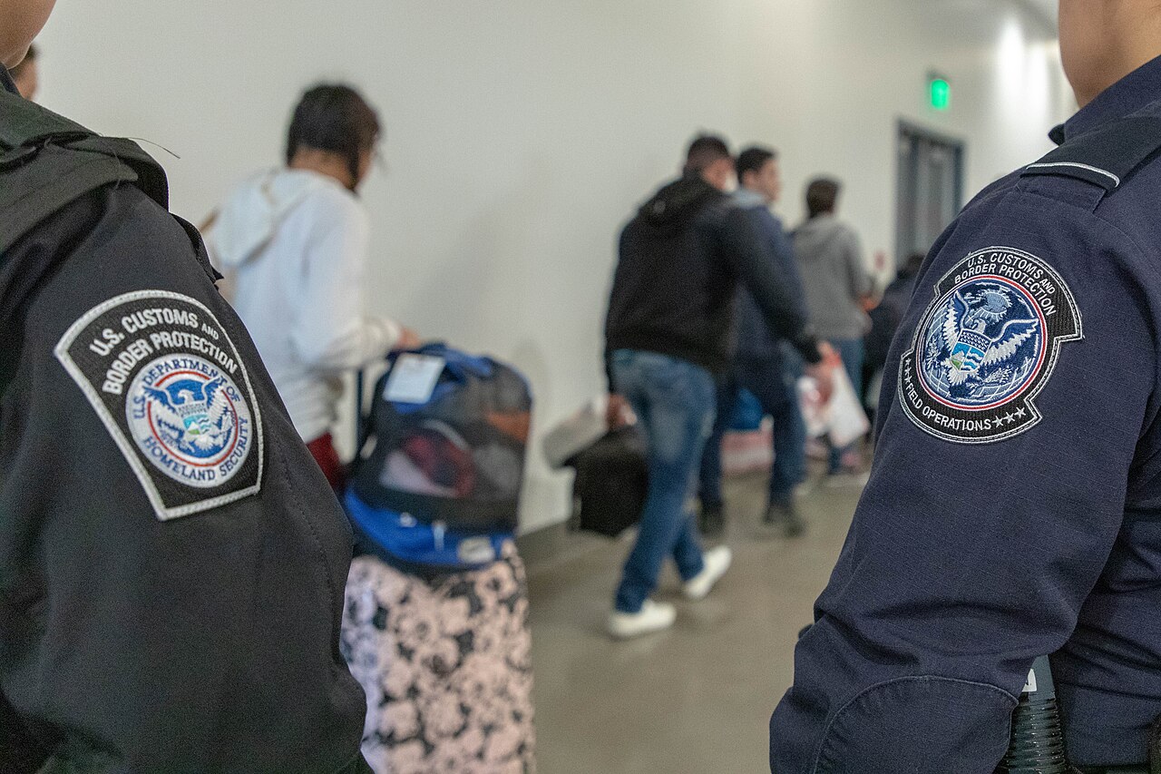 Processing at the San Ysidro port of entry on the US-Mexico border