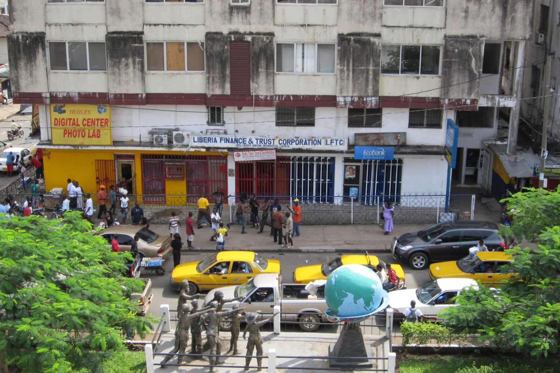 Liberia economic growth - a view of Monrovia