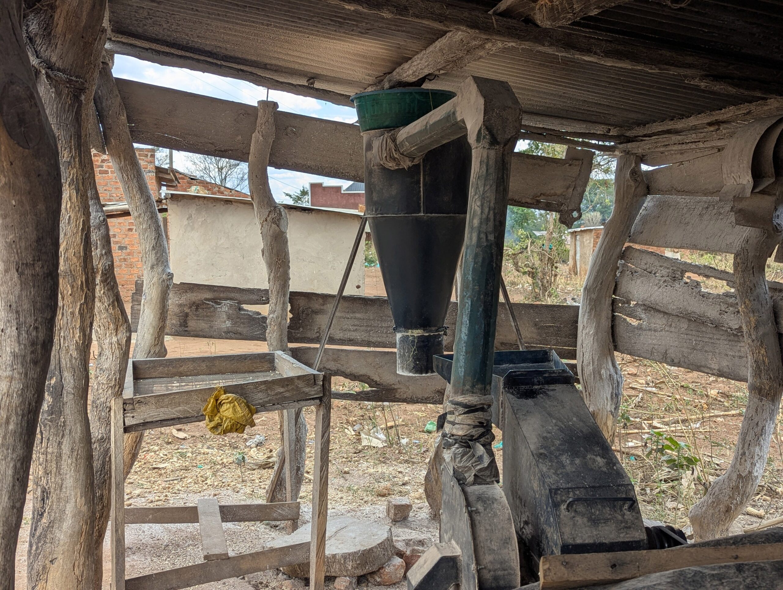 A village maize mill